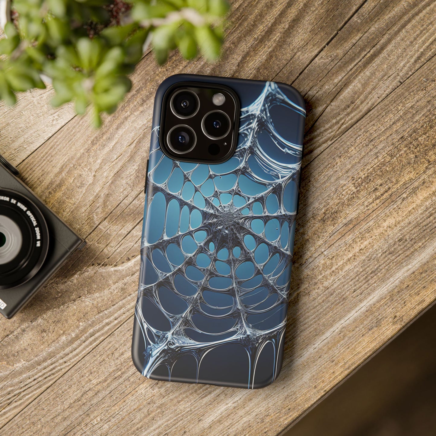 Spider Web Phone Case Gothic Fantasy Design,Edgy Web Mythical Spider Art for iPhone, Samsung and Pixel Users Creepy Cute Aesthetic Goth Gift