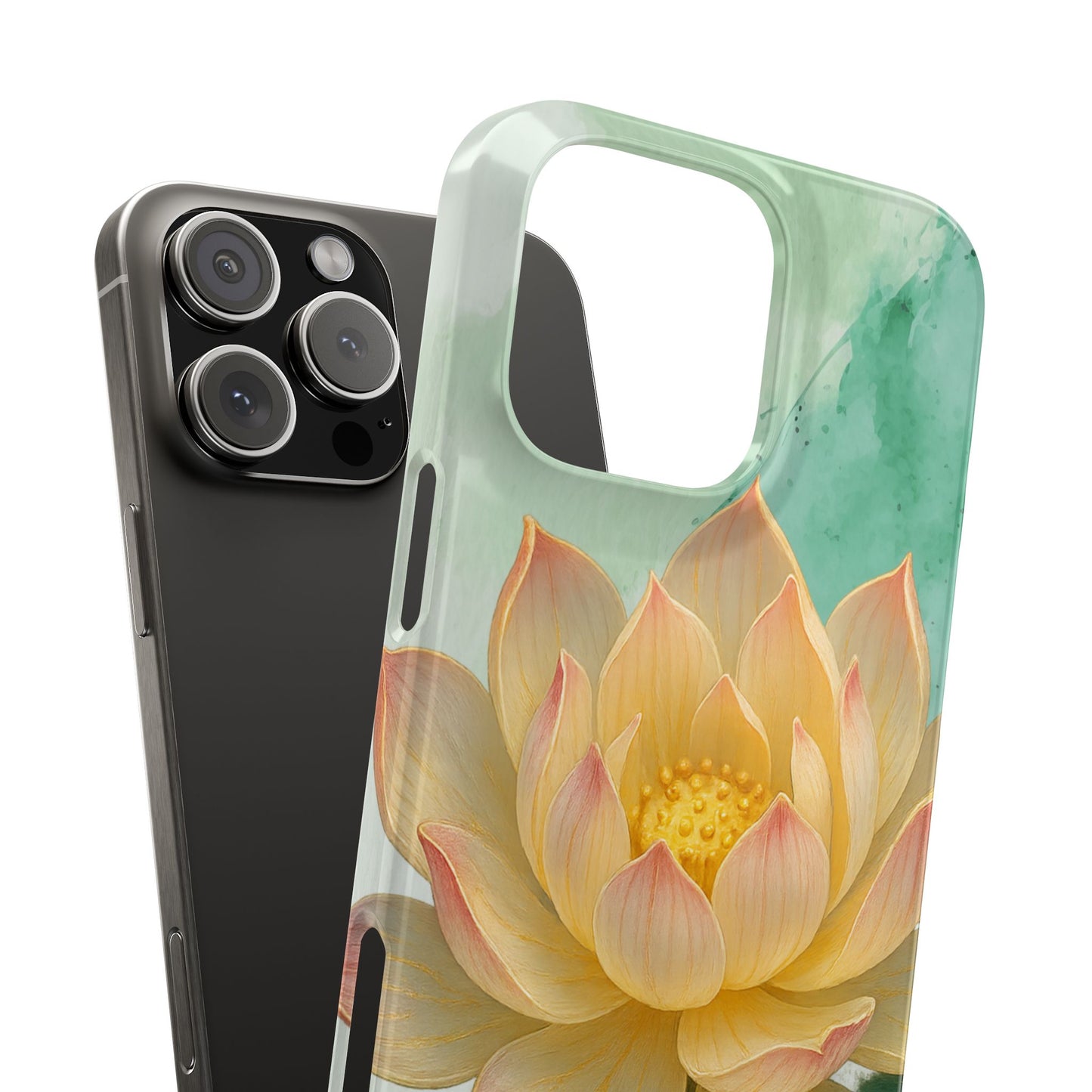 Lotus Blossom Slim Phone Cases, Floral Phone Covers, Nature-Inspired Accessories, Perfect Gift for Garden Lovers, Birthday Present