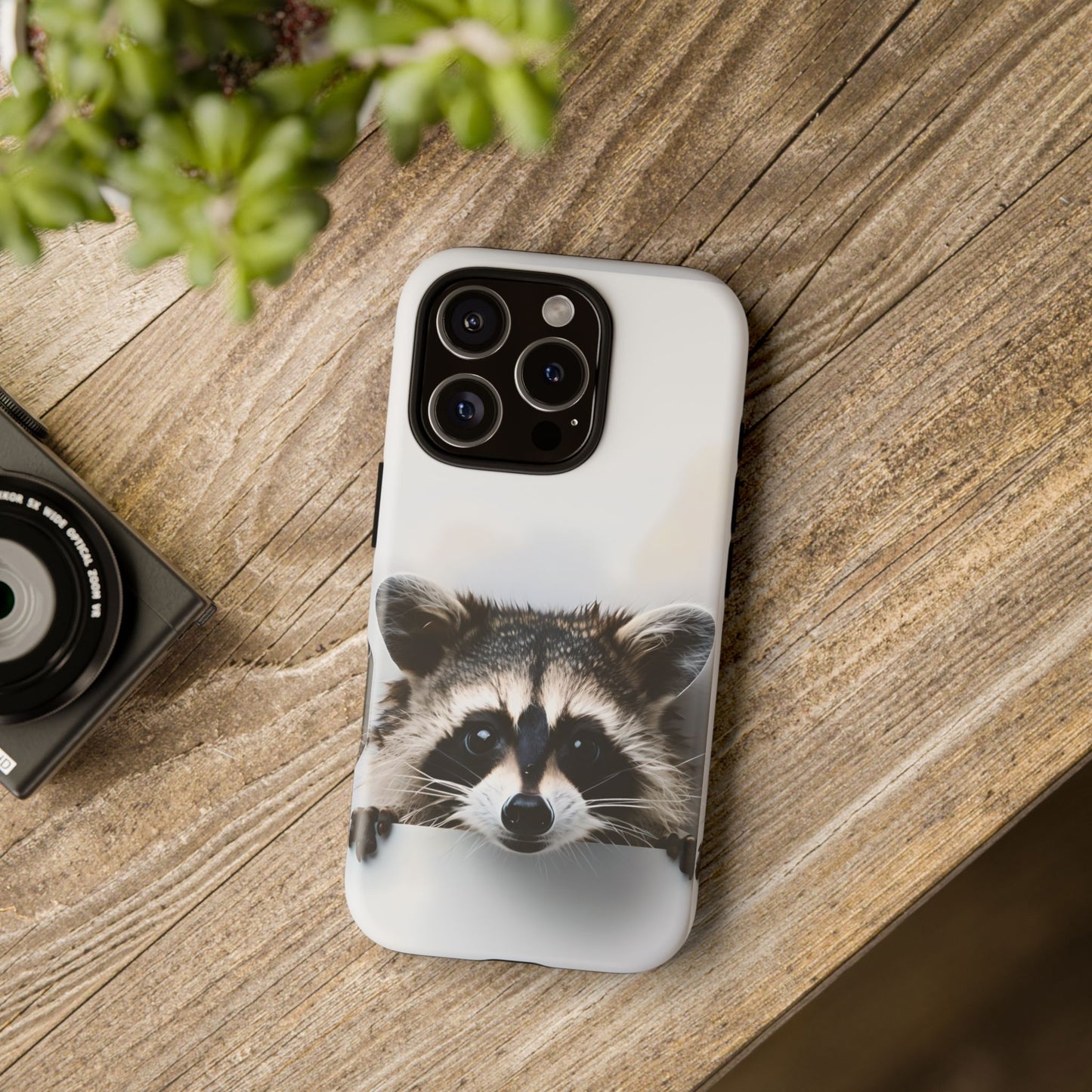 Raccoon Phone Case - Cute Animal Lover Gift, Wildlife Nature Tough Phone Case, Compatible with iPhone, Galaxy, Google Phones