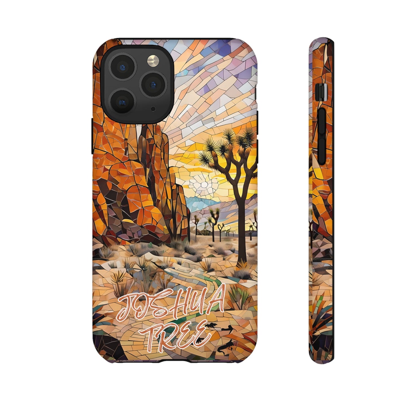 Joshua Tree National Park California Phone Case, Mosaic Phone Case, Mountain Nature Art, National Park Gift, Scenic Forest Phone Cover