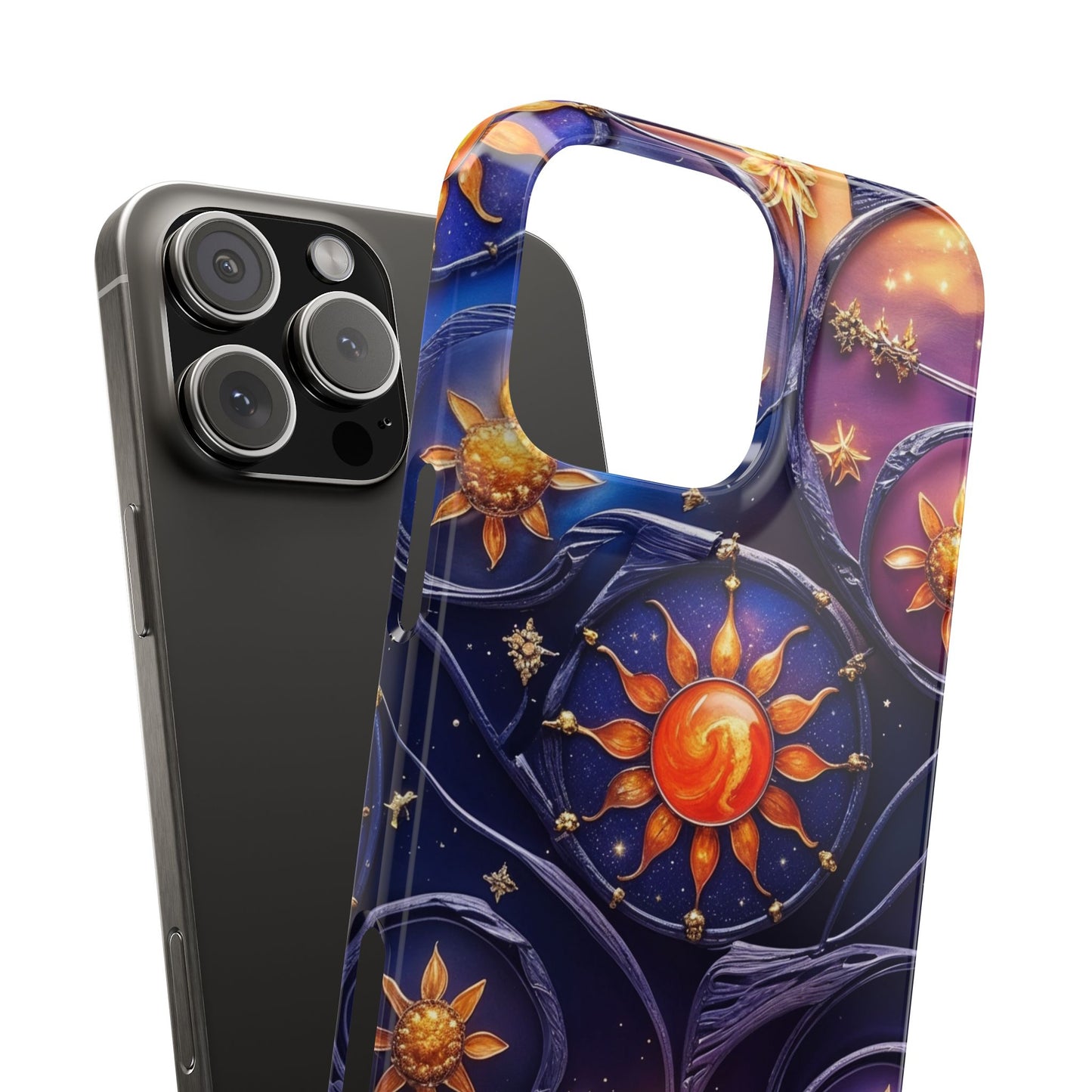Celestial Slim Phone Cases, Starry Sky Phone Cover, Zodiac Design, Astrology Gift, Cosmic Phone Accessories