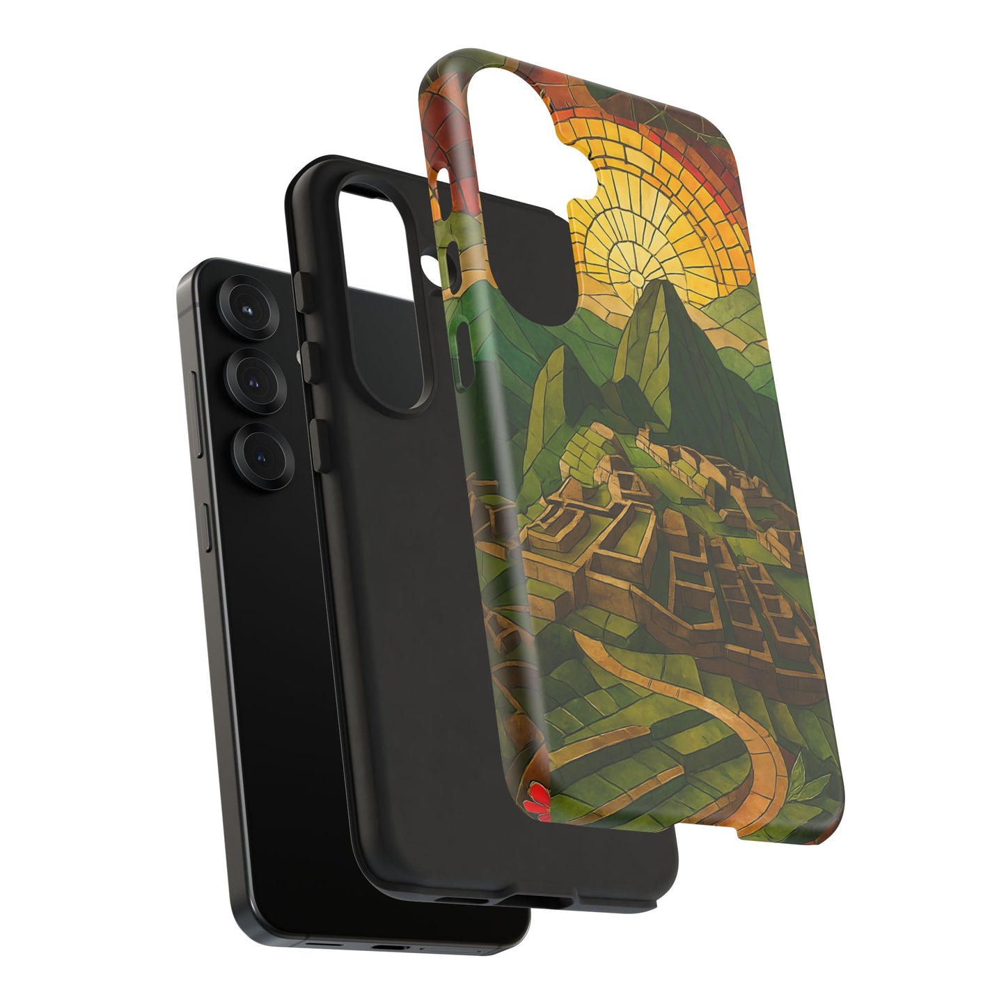 Inca Ruins Tough Phone Case - Machu Picchu Landmark Design, Historic Peru Travel Aesthetic Compatible with iPhone, Galaxy, and Google Phones