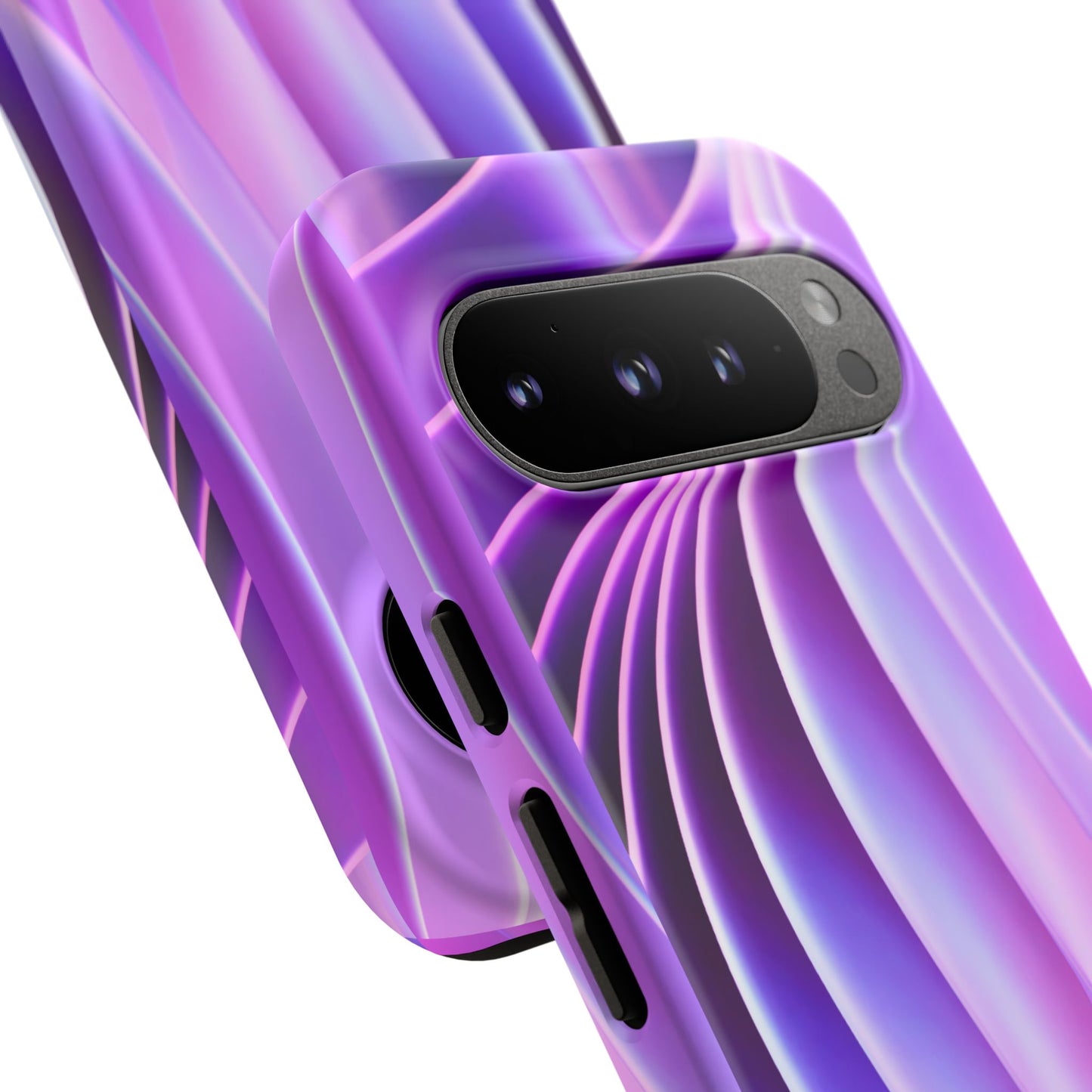 Lavender Wave Tough Phone Case - Abstract Gradient Art, Purple Aesthetic Design, Compatible with iPhone, Galaxy, and Google Phones