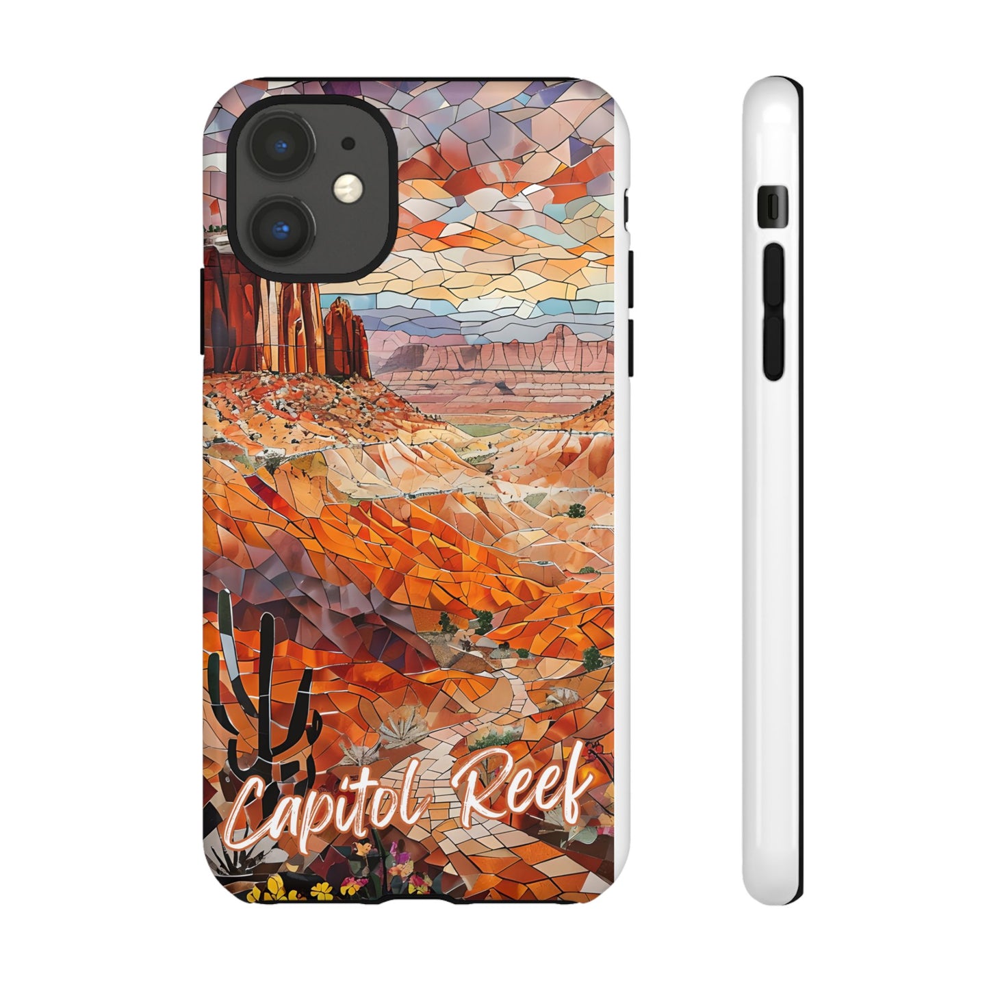 Capitol Reef National Park Utah Phone Case, Mosaic Phone Case, Mountain Nature Art, National Park Gift, Scenic Canyons Phone Cover