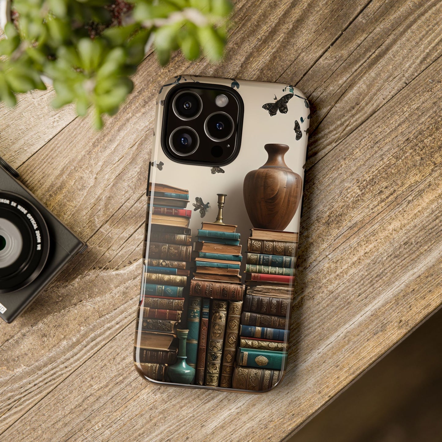 Bookish Phone Case, Book Lover Cozy Witch Aesthetic Phone Cover, Potion Bookshelf, compatible with iPhone, Galaxy, Pixel, Book Lover Gift