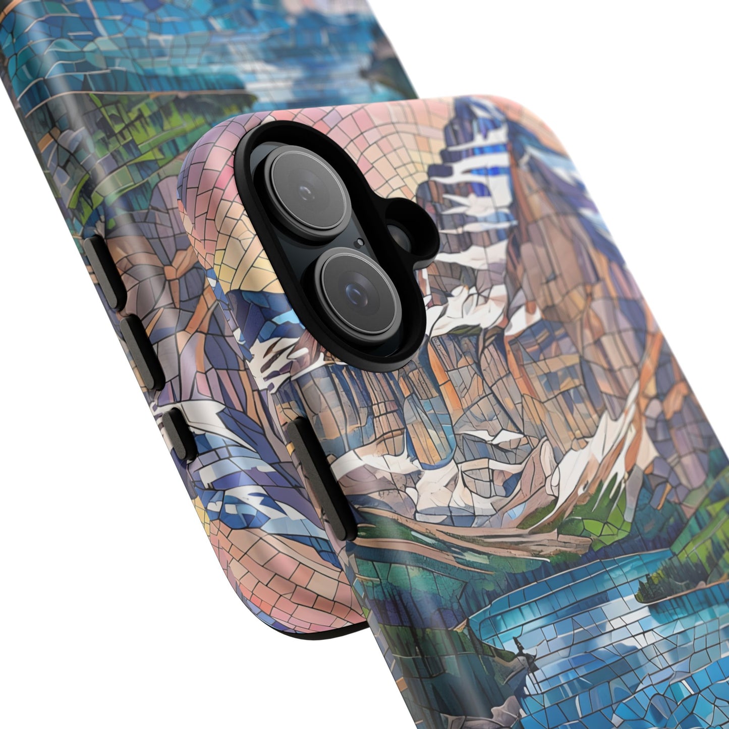 Glacier National Park Tough Phone Case, Nature Landscape Art, Rustic Outdoor Aesthetic, Compatible with iPhone, Galaxy, and Google Phones