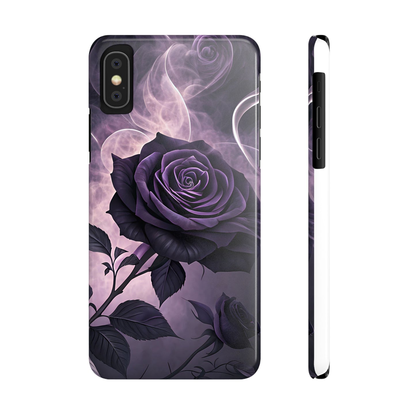 Elegant Purple Rose Phone Cases, Stylish Slim Cases for Flower Lovers, Floral Accessories, Birthday Gifts, Unique Phone Covers