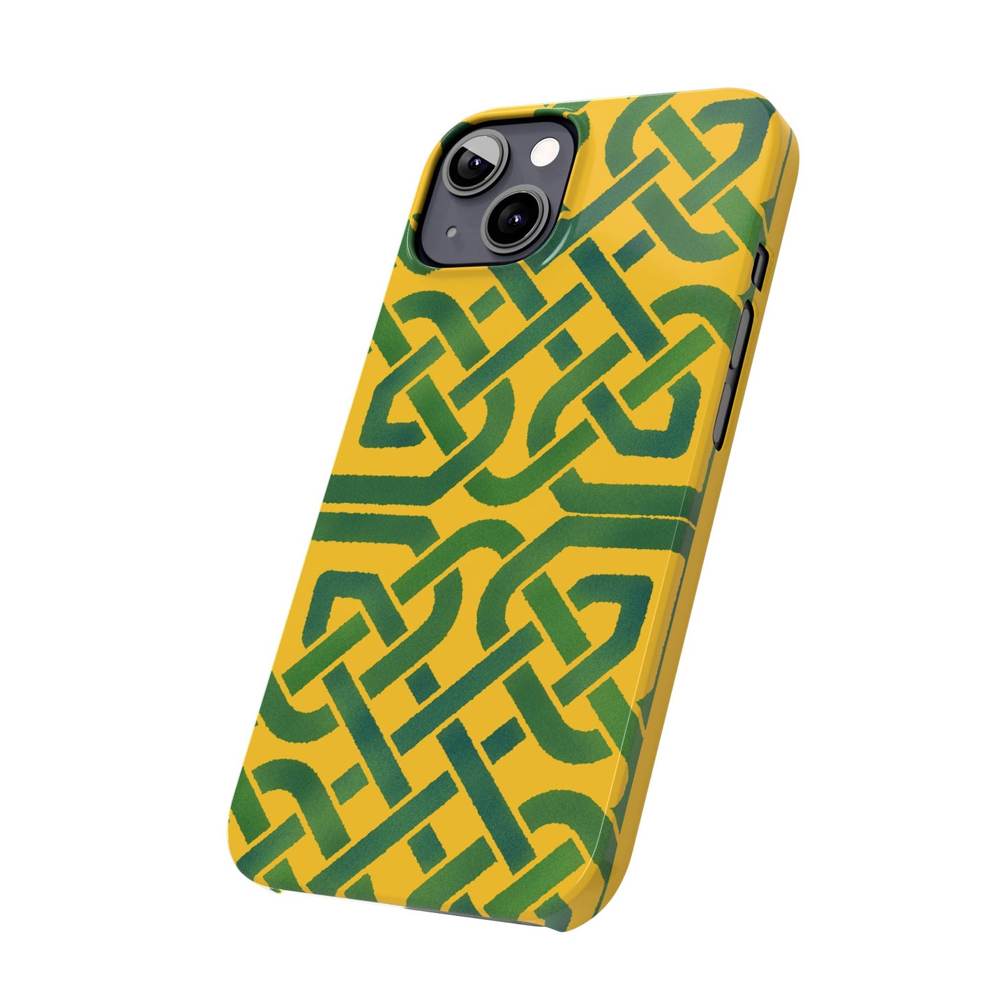 Celtic Knot Slim Phone Case, Irish Heritage Pattern Phone Cover, Celtic Art Design, Irish Culture Gift Compatible with iPhone