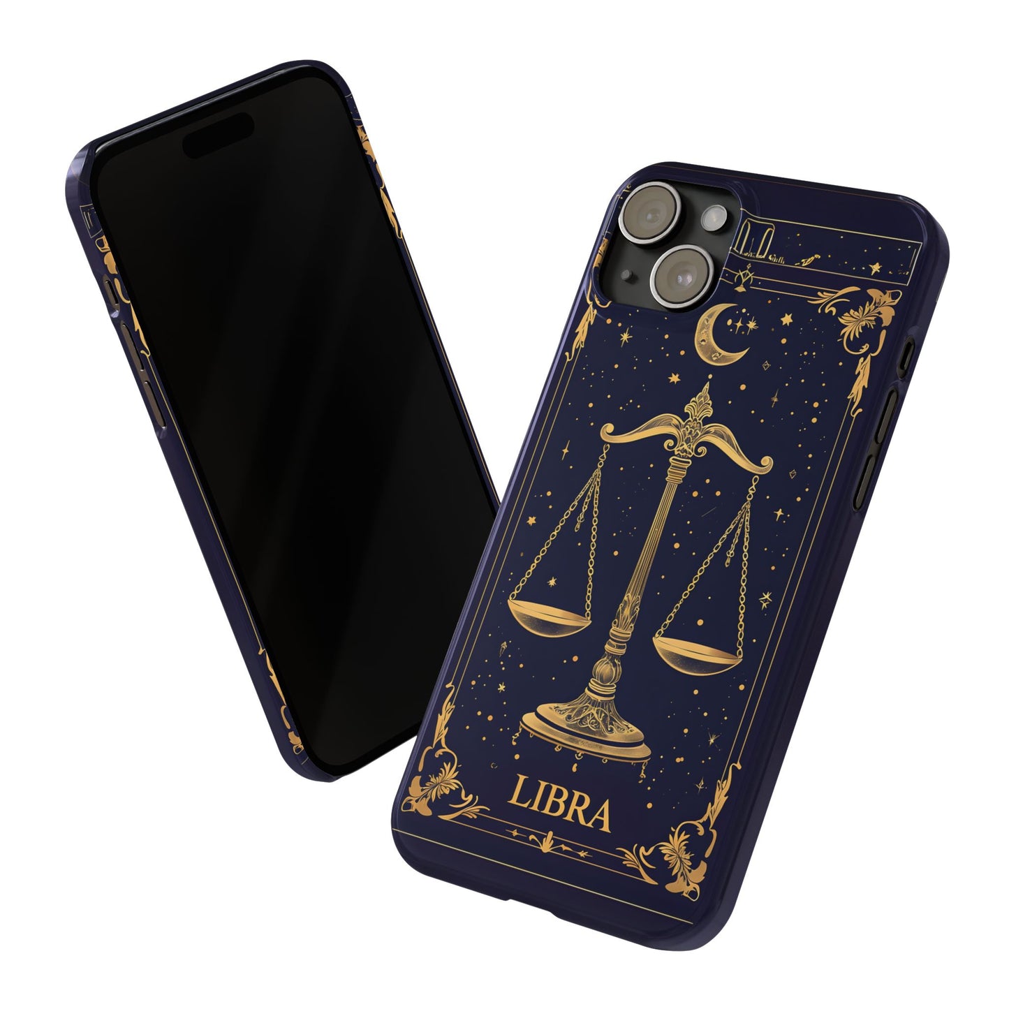 Libra Zodiac Slim Phone Case Astrology Gift for Her, Celestial Star Sign Cover, Birthday Gift, Compatible with iPhone 17, 16, 15, 14, 13