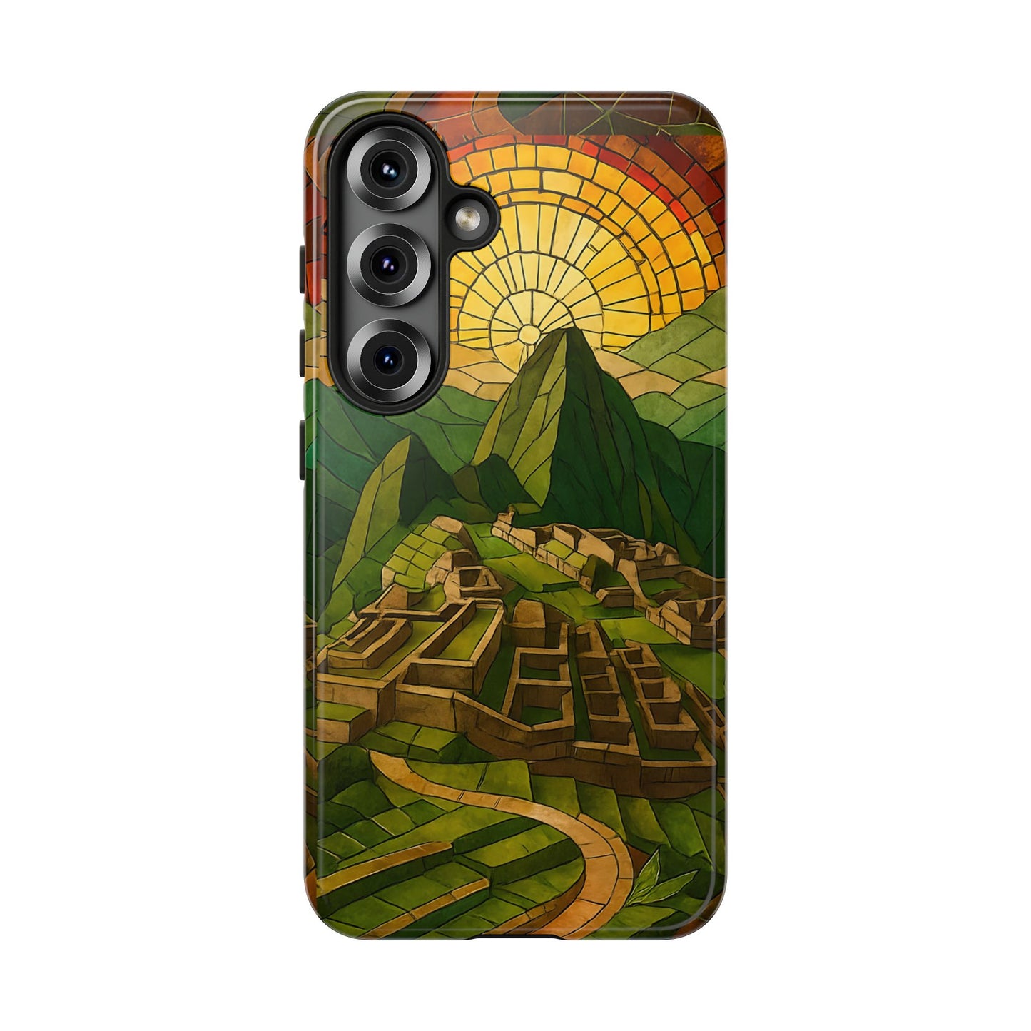 Inca Ruins Tough Phone Case - Machu Picchu Landmark Design, Historic Peru Travel Aesthetic Compatible with iPhone, Galaxy, and Google Phones