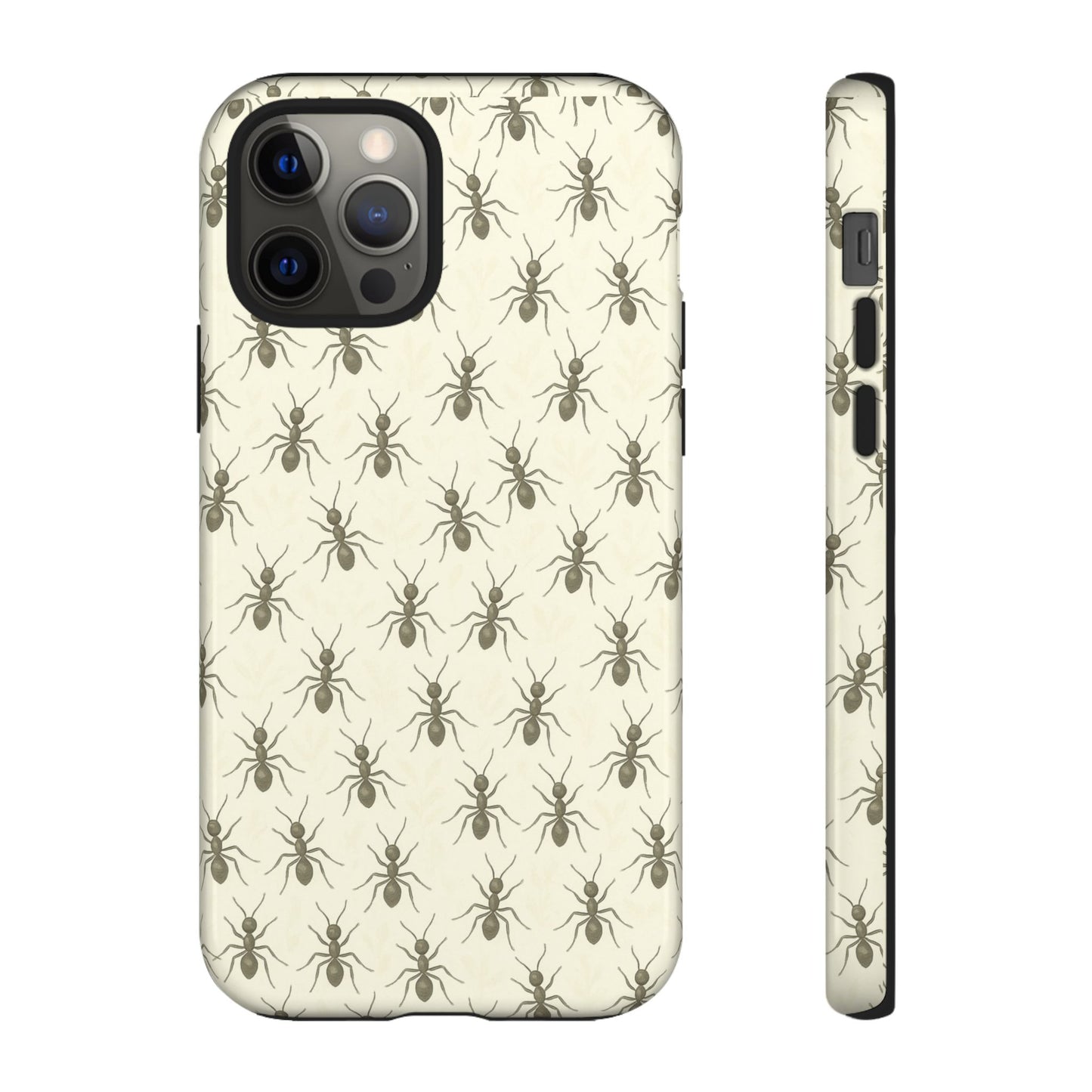 Marching Ant Pattern Tough Phone Case - Realistic Insect Art, Minimalist Nature Aesthetic, Compatible with iPhone, Galaxy, and Google Phones