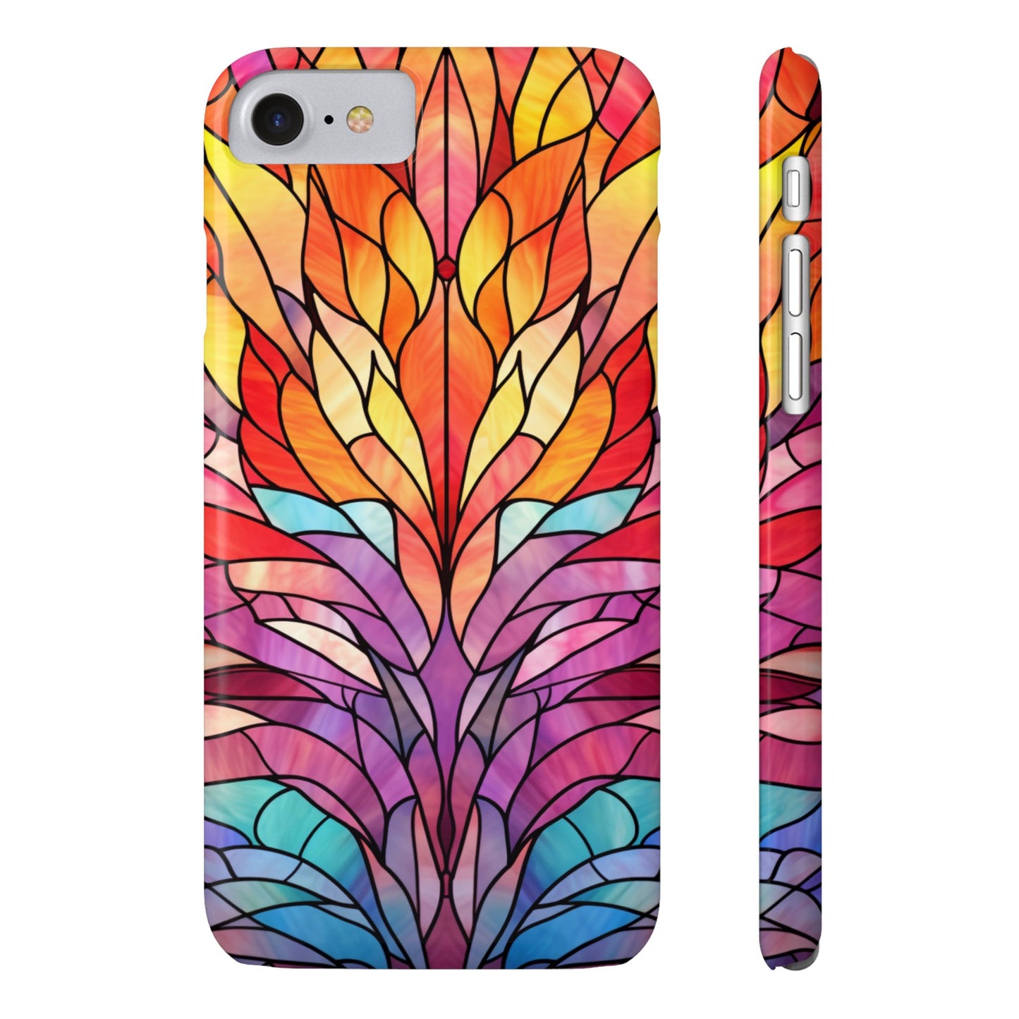 Vibrant Floral Slim Phone Cases, Colorful Smartphone Cover, Artistic Phone Skin, Unique Gift for Her, Nature-Inspired Accessory