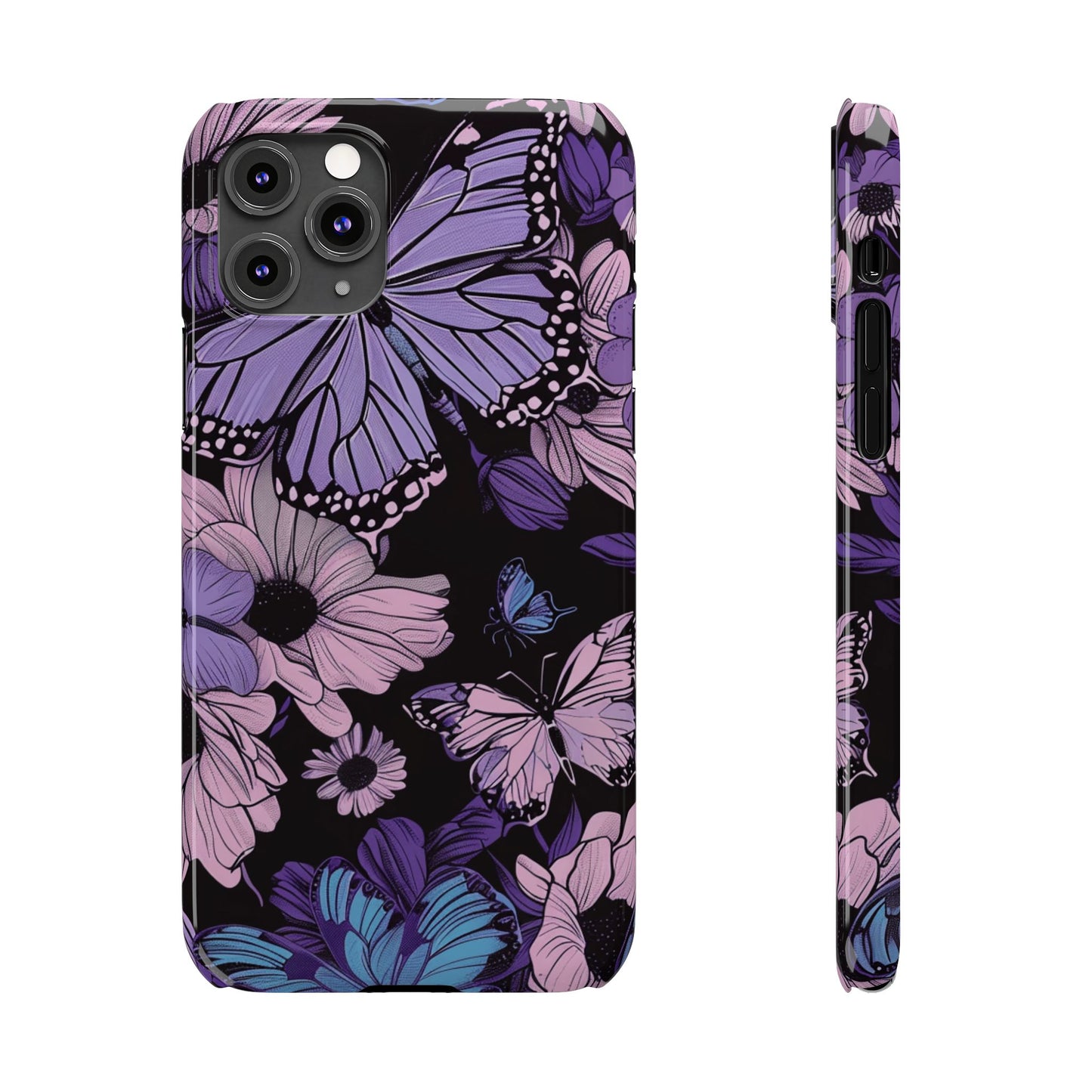 Butterfly Floral Phone Case | Slim Phone Cases for Nature Lovers, Floral Gifts, Trendy Accessories, Spring Vibes, Unique Phone Cover