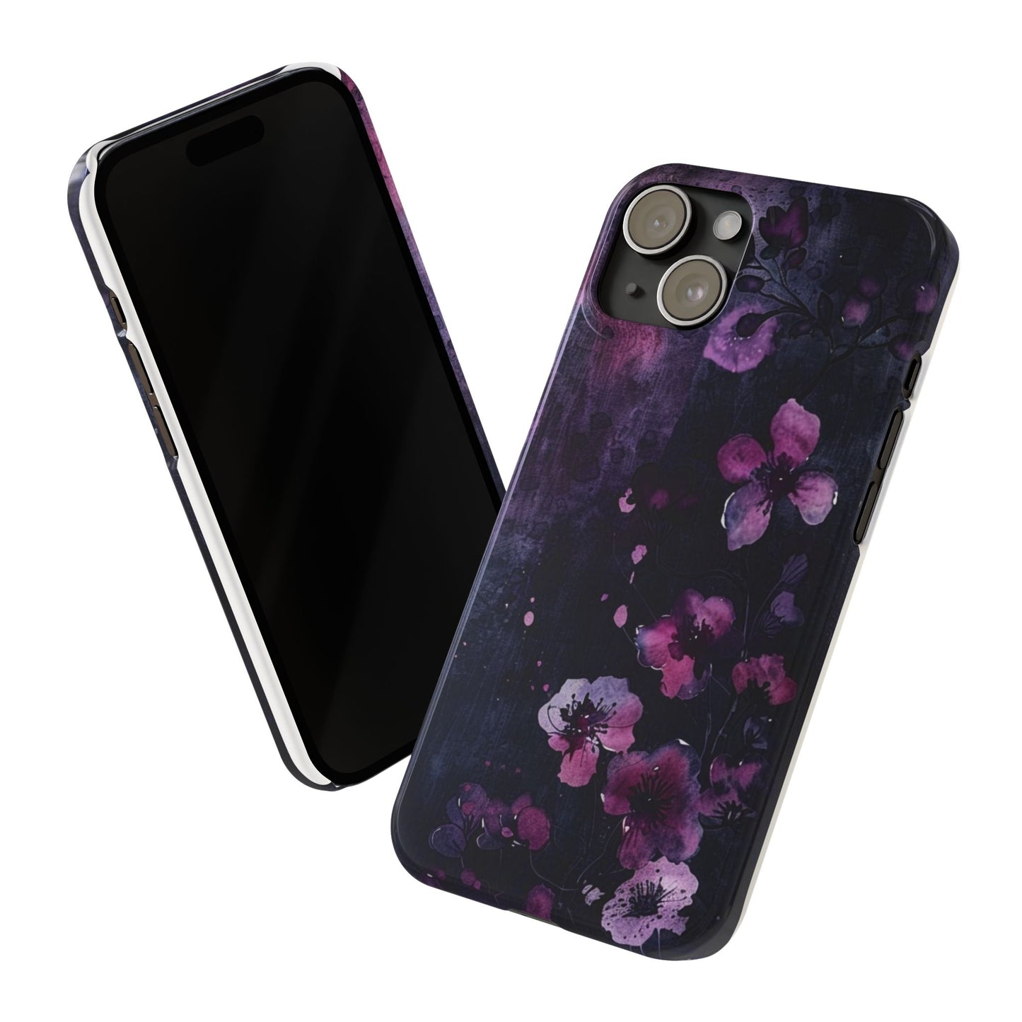 Elegant Floral Slim Phone Case - Perfect Gift for Her, Stylish iPhone Cover, Birthday Surprise, Spring Accessory, Cute Phone Protector