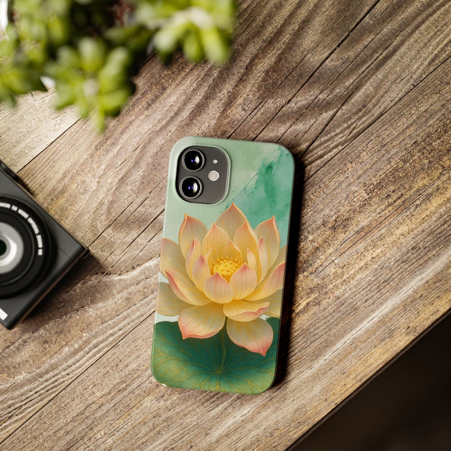 Lotus Blossom Slim Phone Cases, Floral Phone Covers, Nature-Inspired Accessories, Perfect Gift for Garden Lovers, Birthday Present