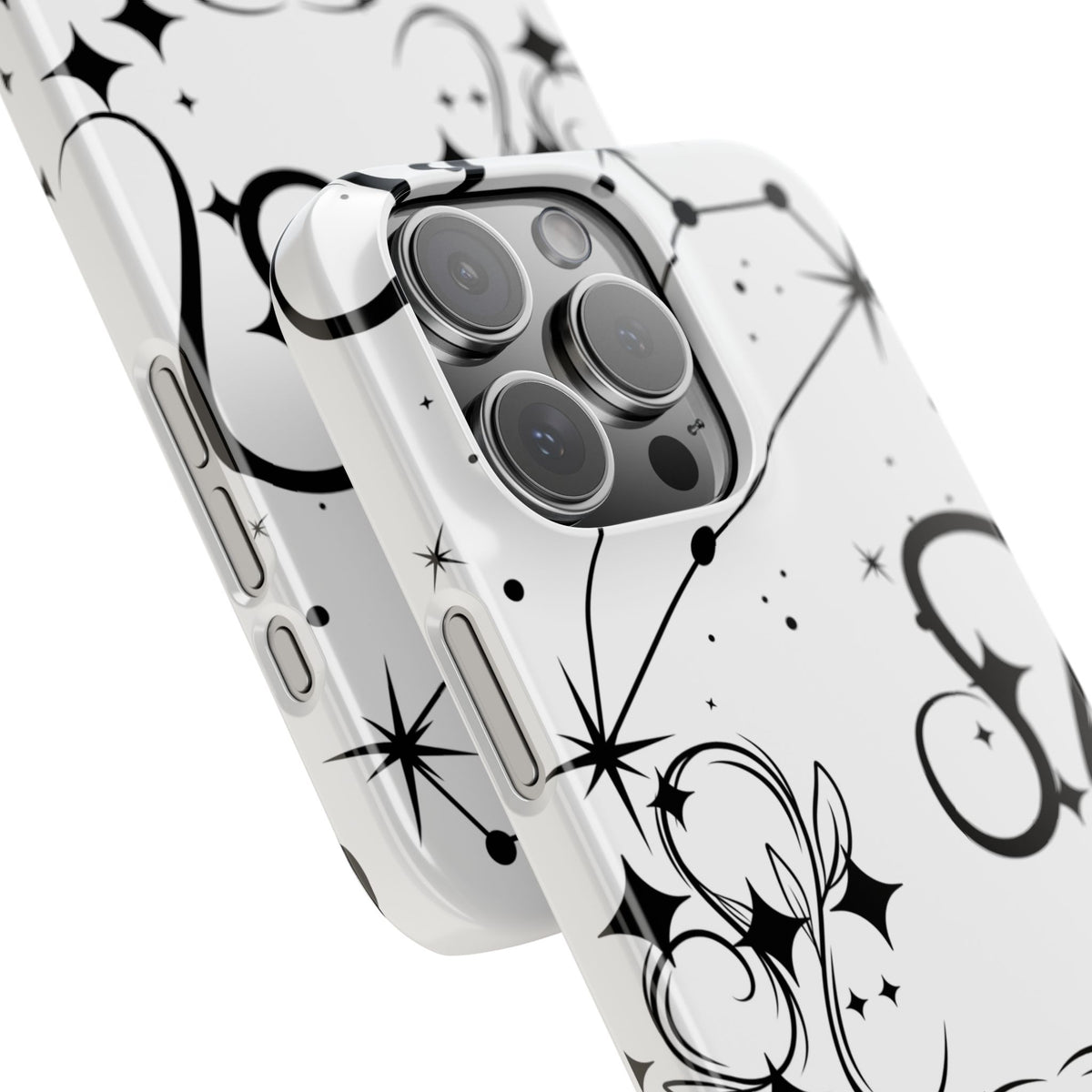 Leo Zodiac Slim Phone Case, Astrology Gift for Her, Celestial Star Sign Cover, Compatible with iPhone 17, 16, 15, 14, 13, 12, 11