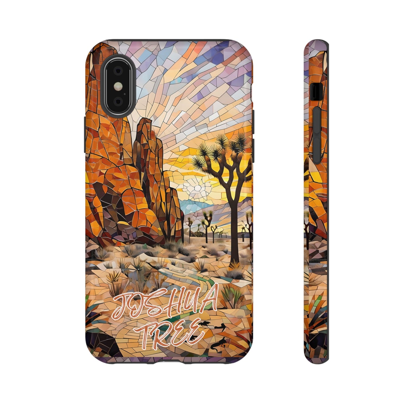 Joshua Tree  National Park California Phone Case, Mosaic Phone Case, Mountain Nature Art, National Park Gift, Scenic Forest Phone Cover