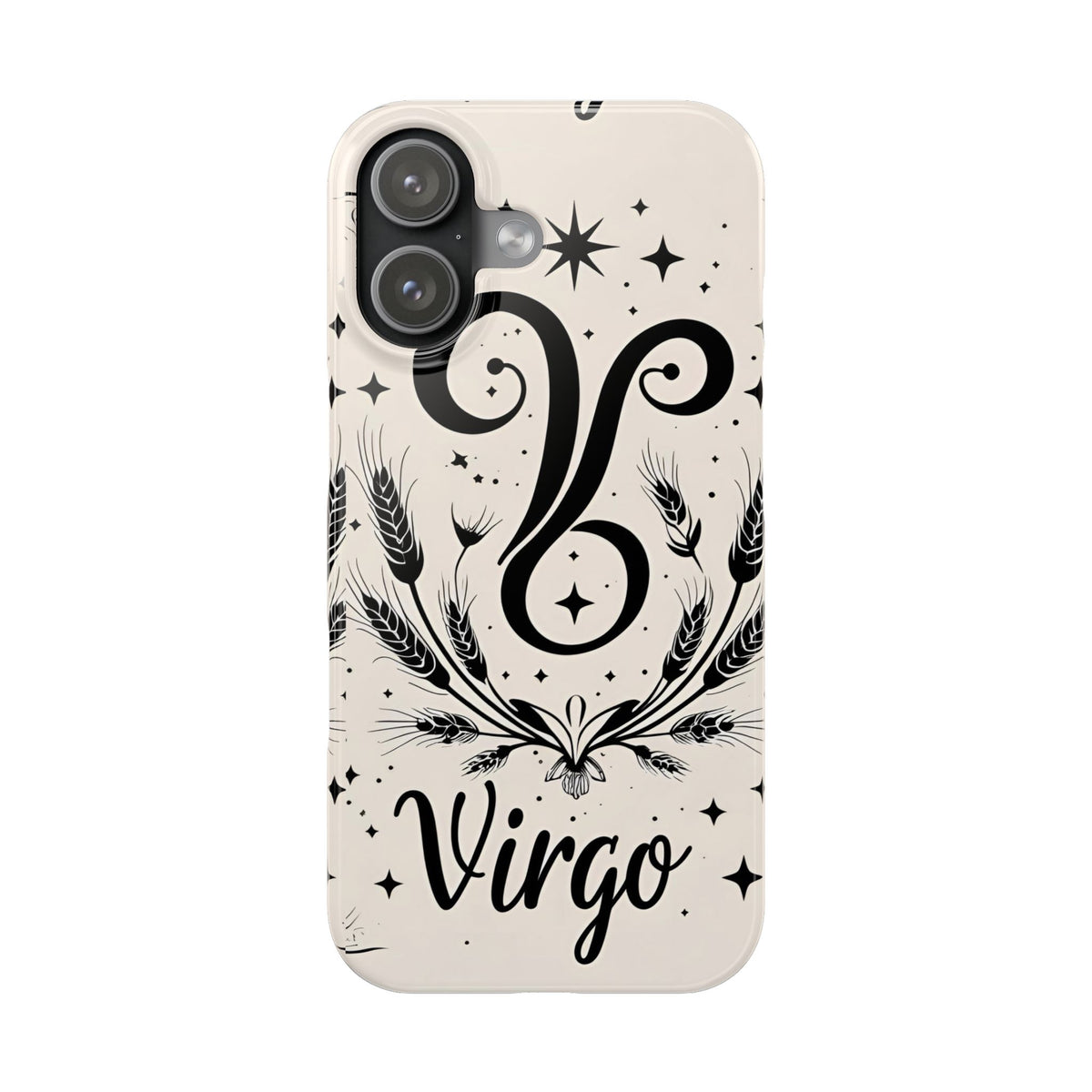 Virgo Zodiac Slim Phone Case, Astrology, Celestial Star Sign Cover, Compatible with iPhone 17, 16, 15, 14, 13, 12, 11