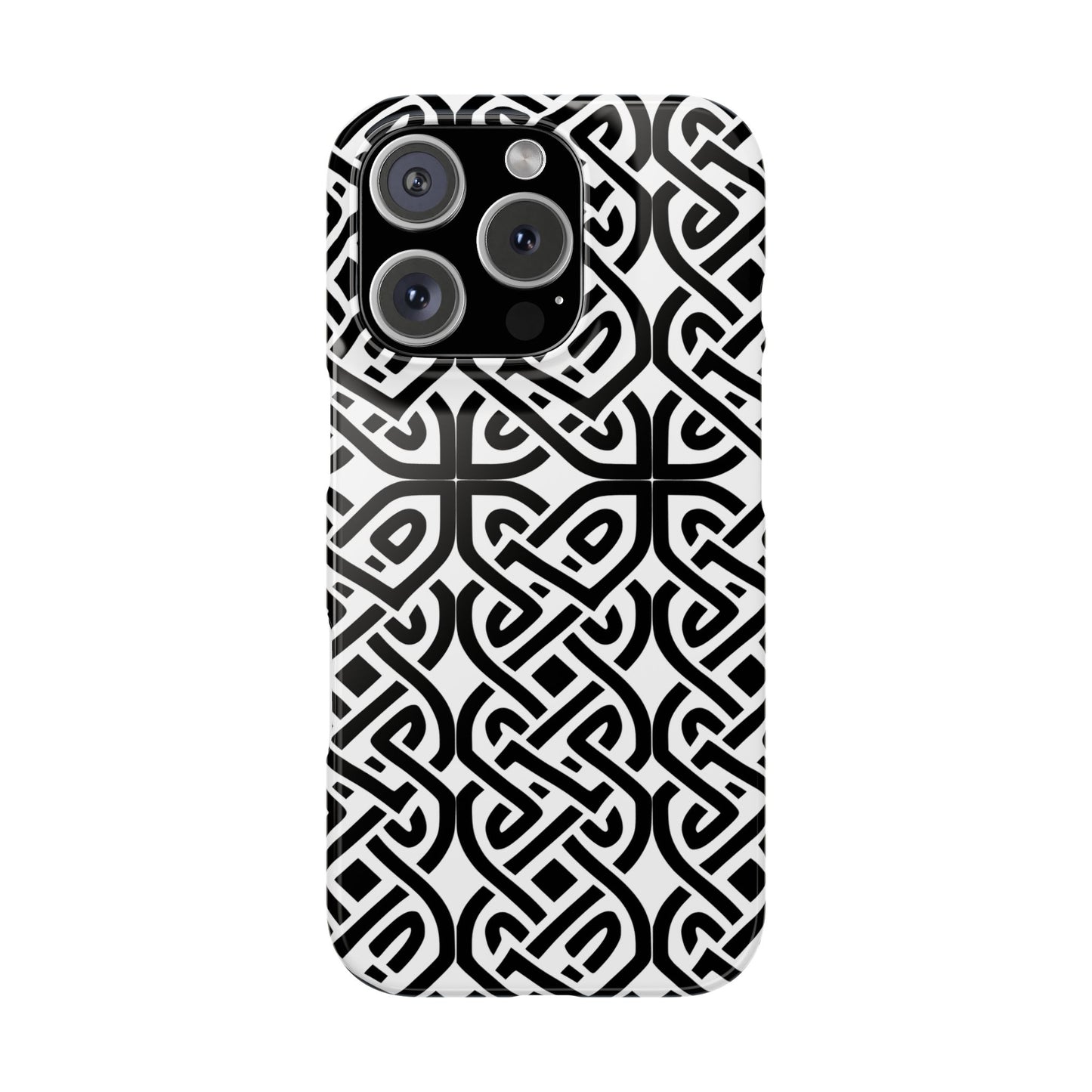 Celtic Knot Slim Phone Case, St. Patrick Design Phone Cover, Compatible with iPhone 17, 16, 15, 14, 13, 12, 11