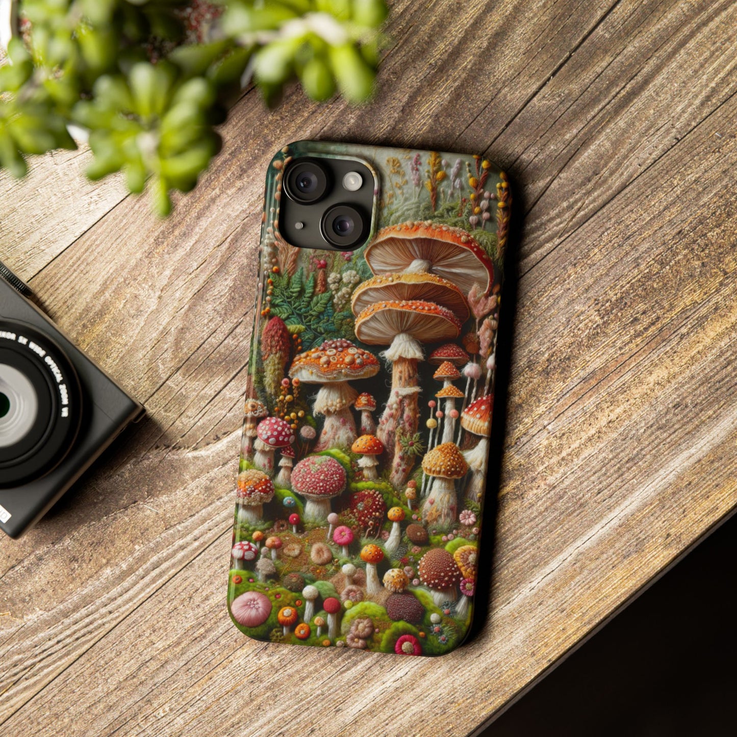 Whimsical Mushroom Slim Phone Cases - Fun, Nature-Inspired, Unique Accessories for Adorable Gift Ideas, Cute Phone Protection, [...]