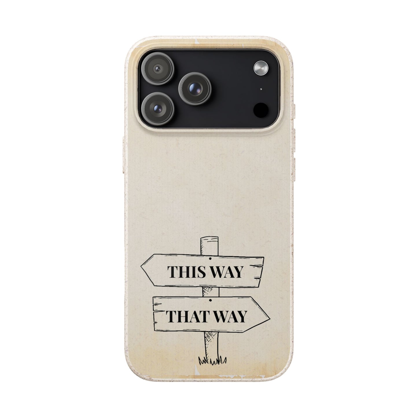 Alice in Wonderland Biodegradable Phone Case, This Way That Way Phone Cover, Compatible with Galaxy, iPhone 17, 16, 15, 14, 13