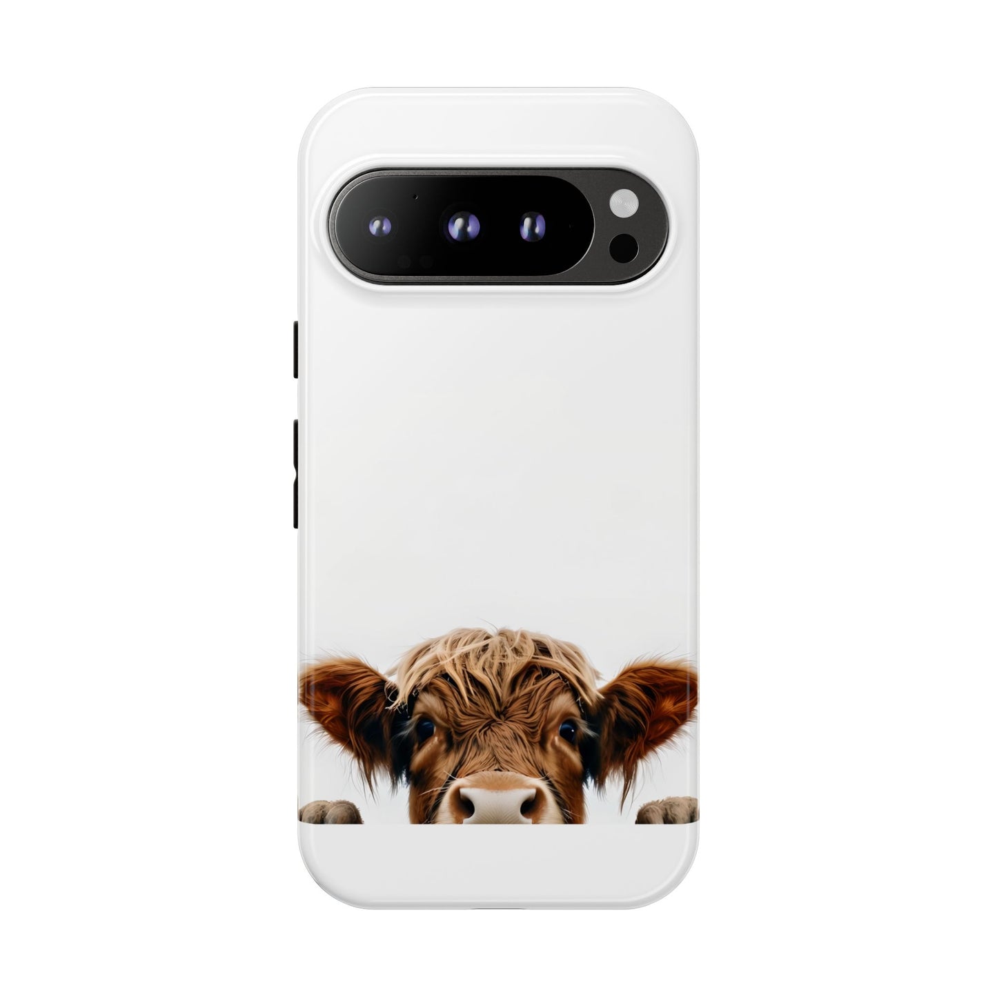 Highland Cow Phone Case - Cute Animal Lover Gift , Wildlife Nature Tough Phone Case , Compatible with iPhone, Galaxy, Google