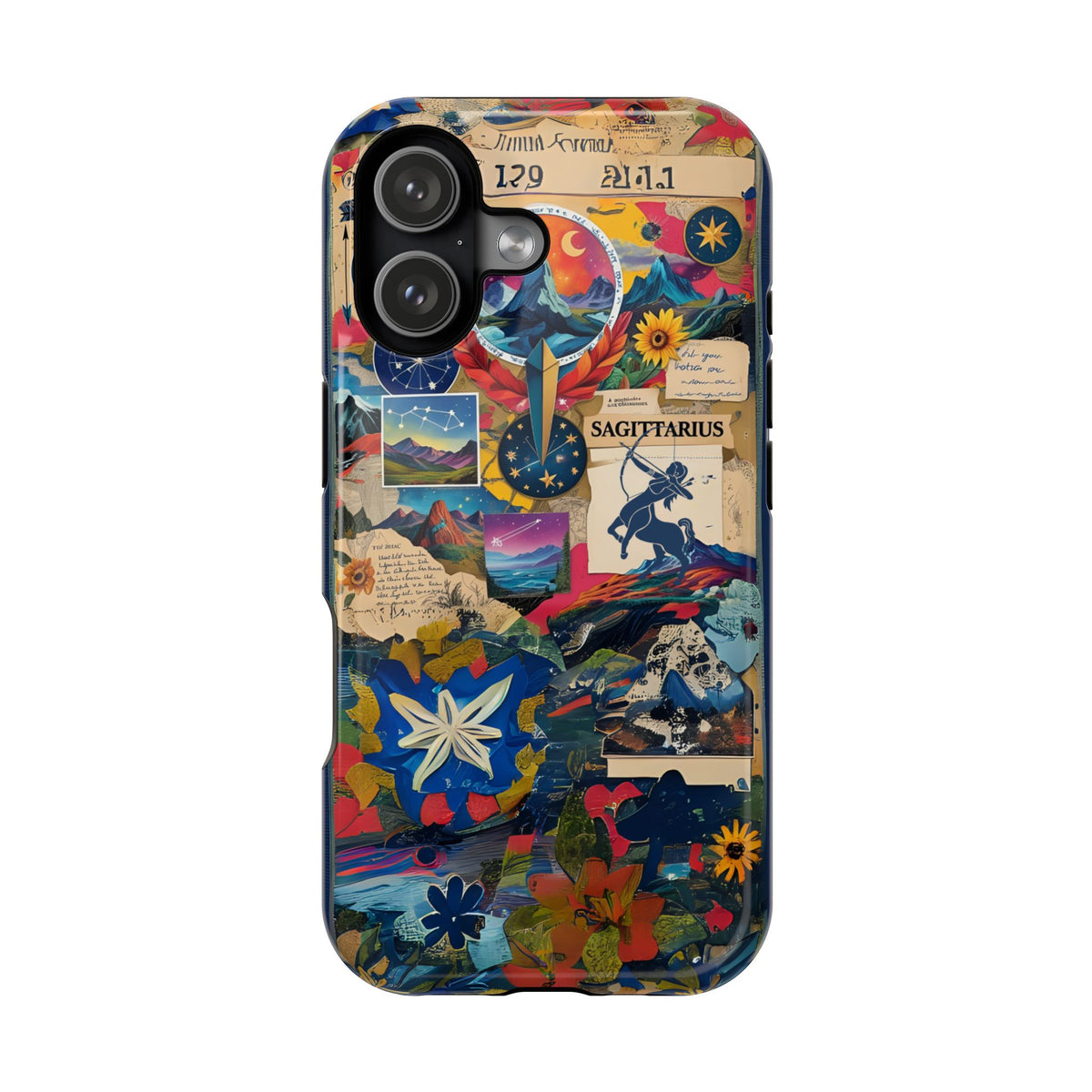 Sagittarius Zodiac Magnetic Phone Case, Astrology Gift for Her, Celestial Star Sign Cover, Compatible with iPhone 17, 16, 15, 14, 13