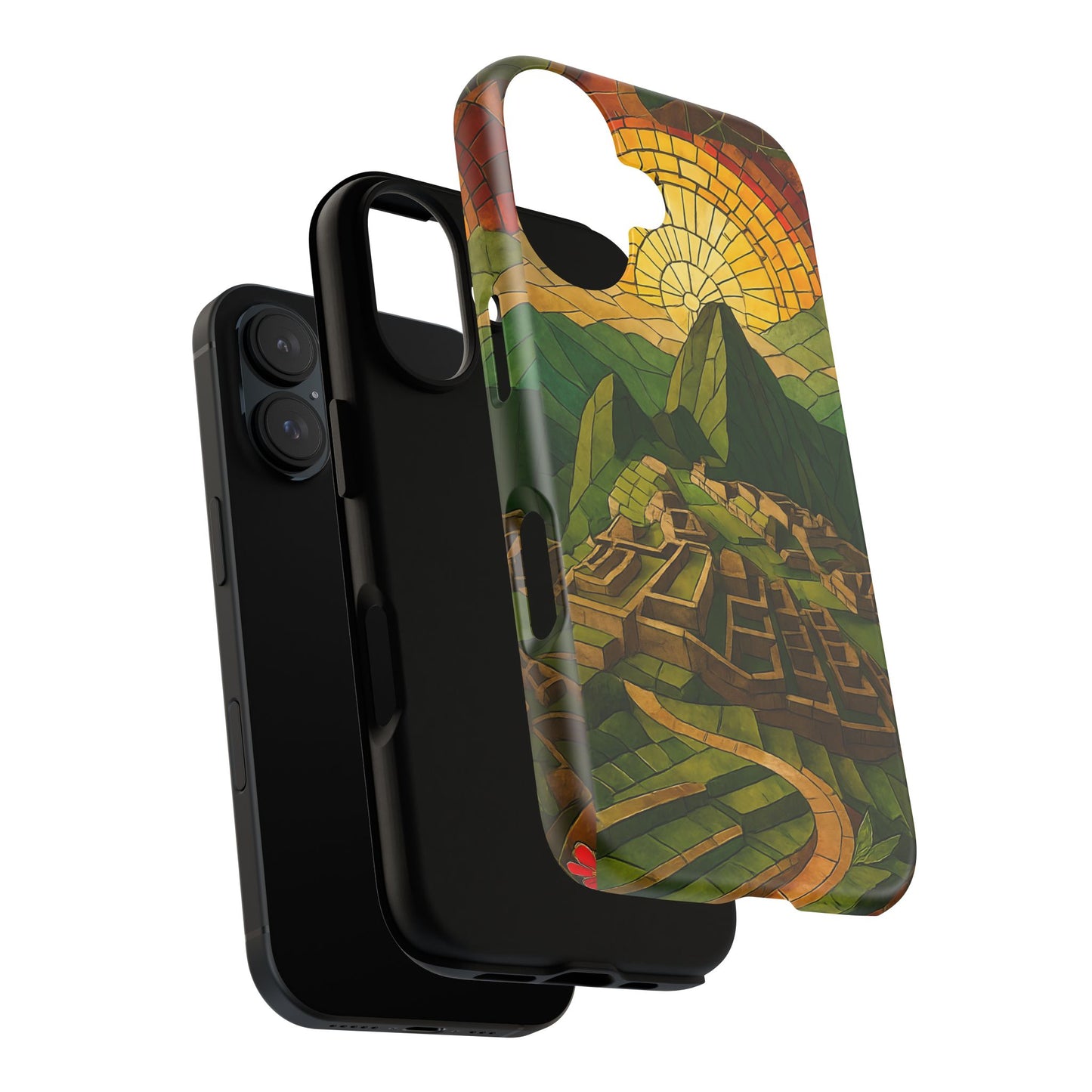 Inca Ruins Tough Phone Case - Machu Picchu Landmark Design, Historic Peru Travel Aesthetic Compatible with iPhone, Galaxy, and Google Phones