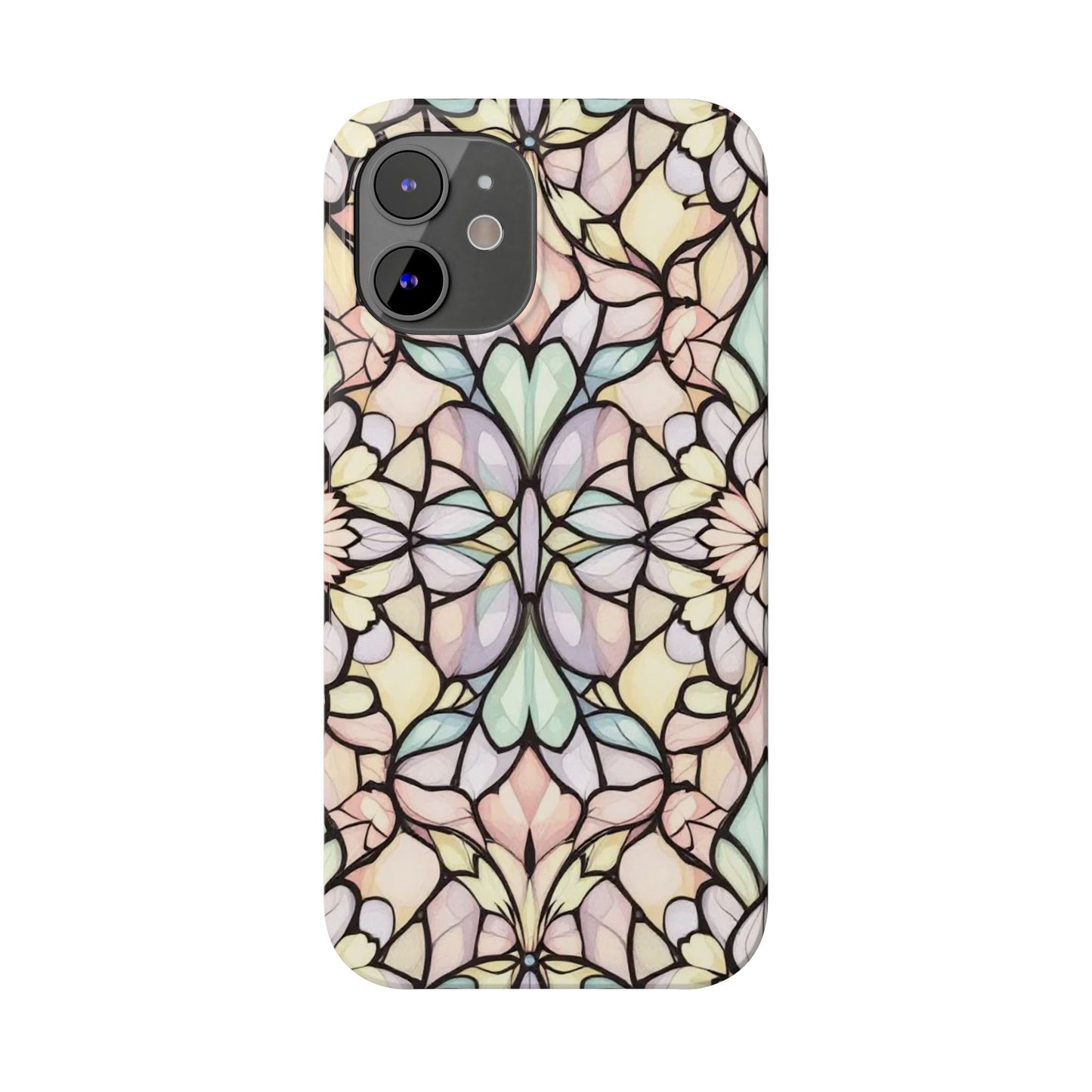 Floral Pattern Slim Phone Case - Perfect Gift for Nature Lovers, Stylish Accessory, Mobile Protection, Unique Design, Spring Vibes