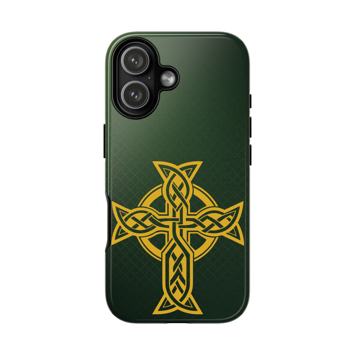 Celtic Cross Tough Phone Case Irish Knot Symbol Emerald Gold iPhone 17 16 15 14 13 Galaxy Google