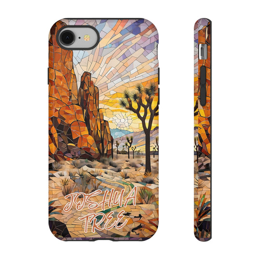 Joshua Tree  National Park California Phone Case, Mosaic Phone Case, Mountain Nature Art, National Park Gift, Scenic Forest Phone Cover