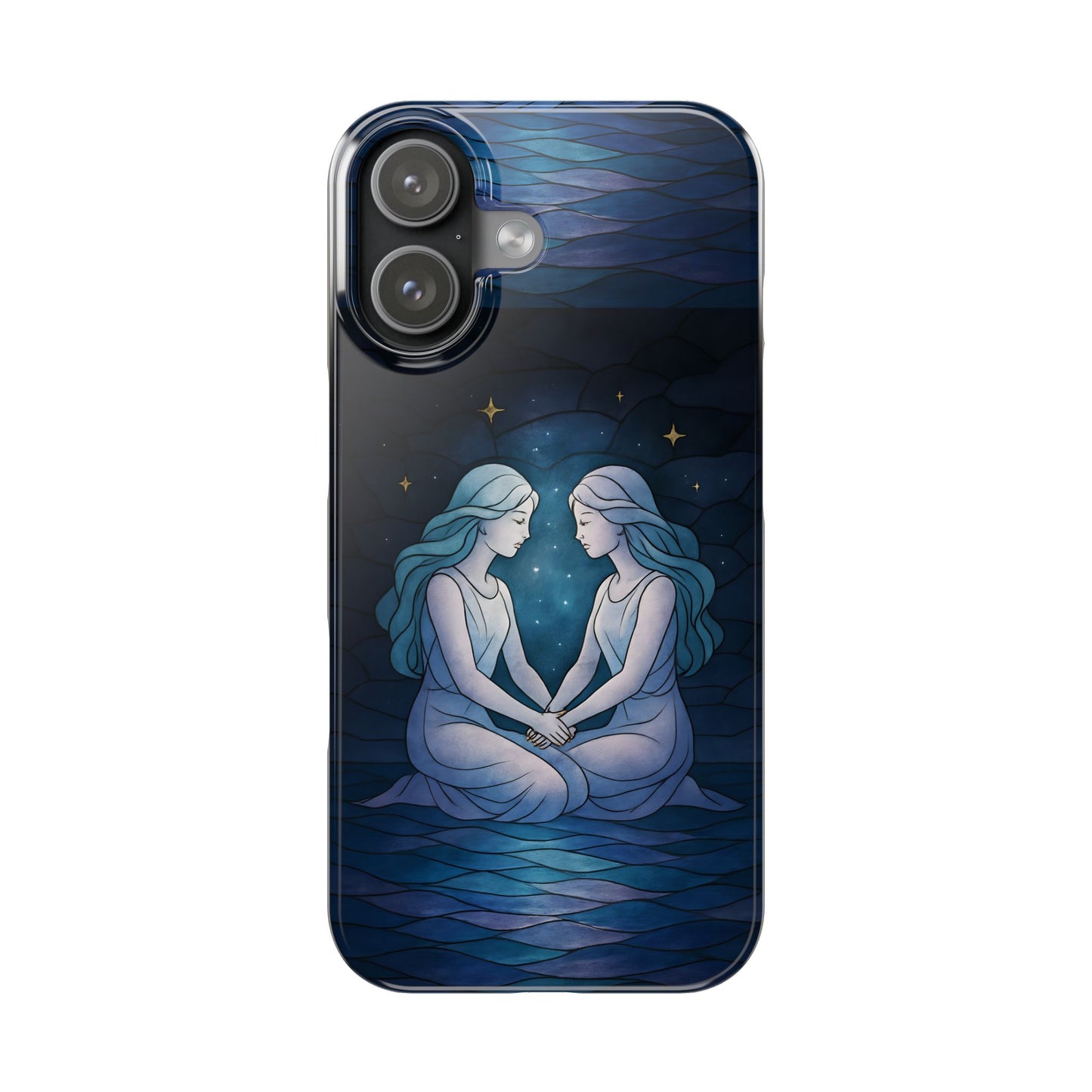 Gemini Zodiac Slim Phone Case, Astrology Gift for Her, Celestial Star Sign, Birthday Gift, Compatible with iPhone 17, 16, 15, 14, 13