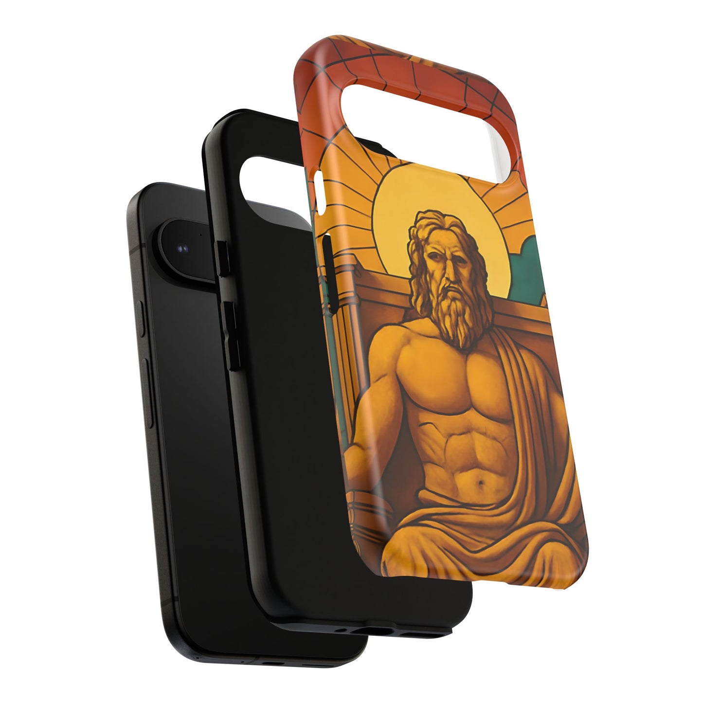 Olympia Zeus Statue Tough Phone Case - Classic Greek Art Design, Historic World Wonder Aesthetic, Compatible with iPhone, Galaxy, and Google