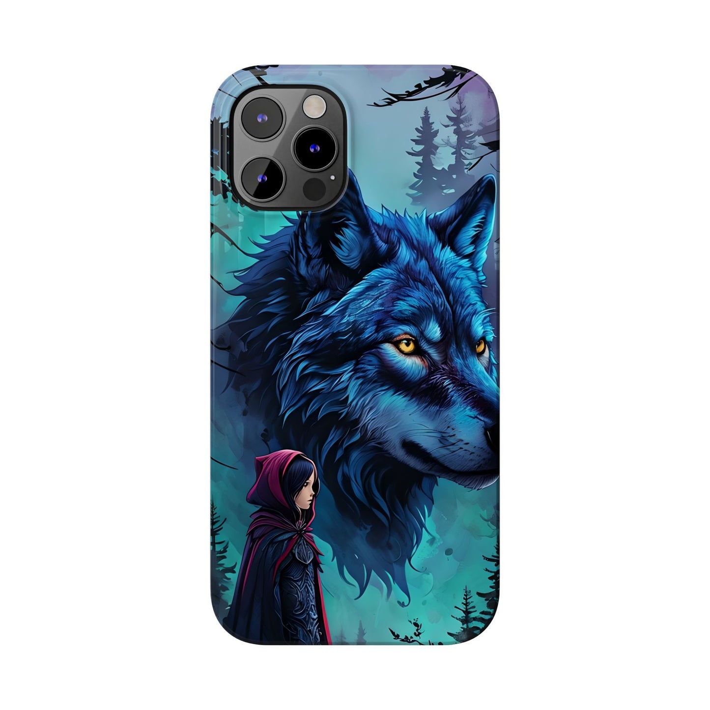 Enchanted Wolf Phone Case - Slim, Stylish Protection for Animal Lovers, Perfect for Gifts & Nature Enthusiasts, Unique Art Design
