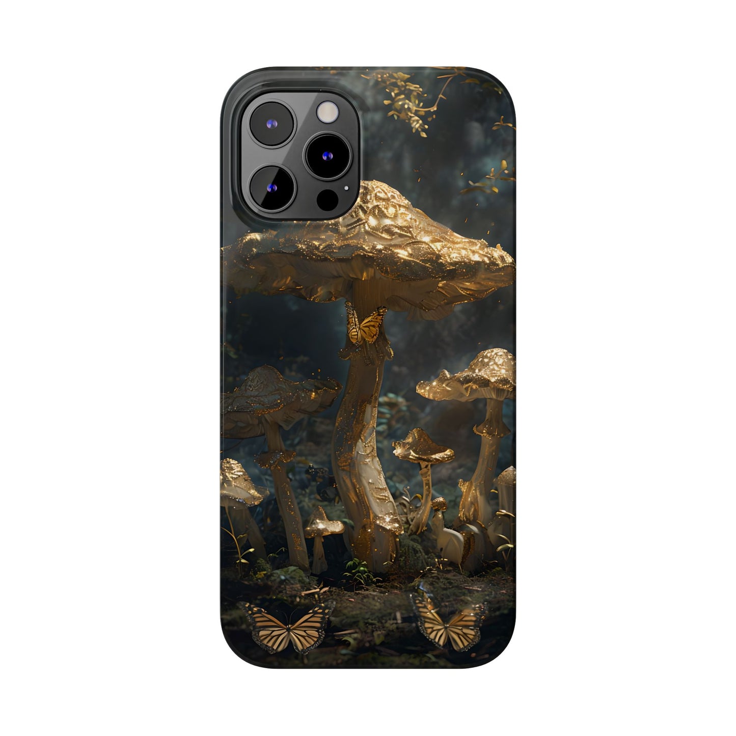 Enchanted Forest Slim Phone Cases, Fantasy Phone Cover, Mushroom Design, Nature Lover Gift, Boho Chic Cell Phone Case