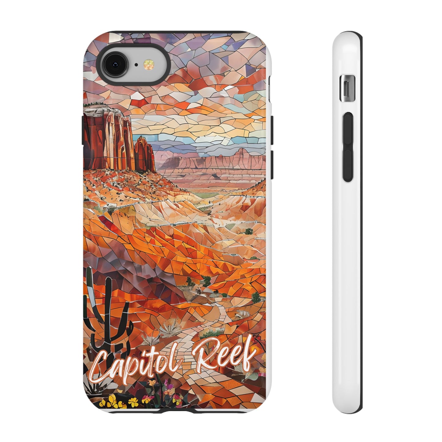 Capitol Reef National Park Utah Phone Case, Mosaic Phone Case, Mountain Nature Art, National Park Gift, Scenic Canyons Phone Cover