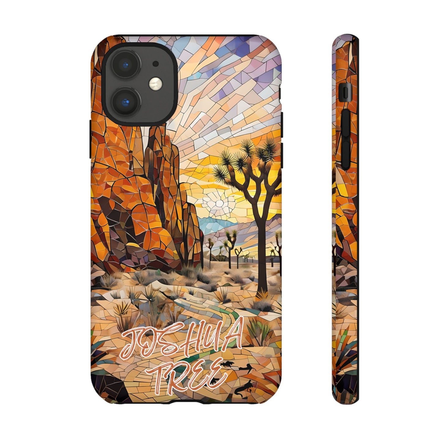 Joshua Tree  National Park California Phone Case, Mosaic Phone Case, Mountain Nature Art, National Park Gift, Scenic Forest Phone Cover