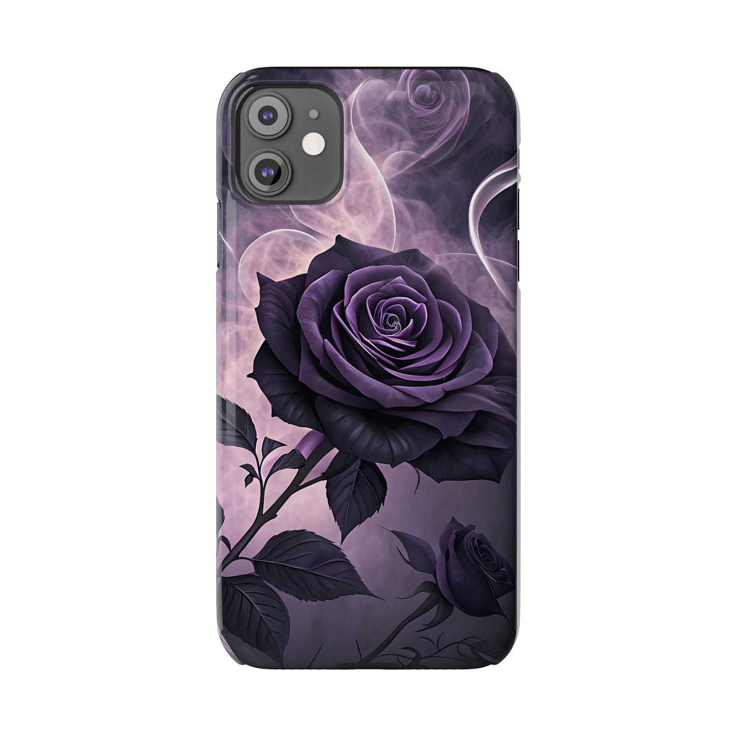 Elegant Purple Rose Phone Cases, Stylish Slim Cases for Flower Lovers, Floral Accessories, Birthday Gifts, Unique Phone Covers