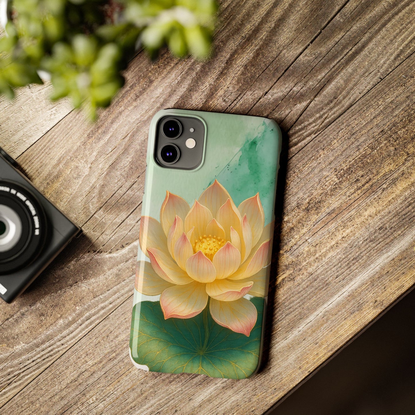 Lotus Blossom Slim Phone Cases, Floral Phone Covers, Nature-Inspired Accessories, Perfect Gift for Garden Lovers, Birthday Present