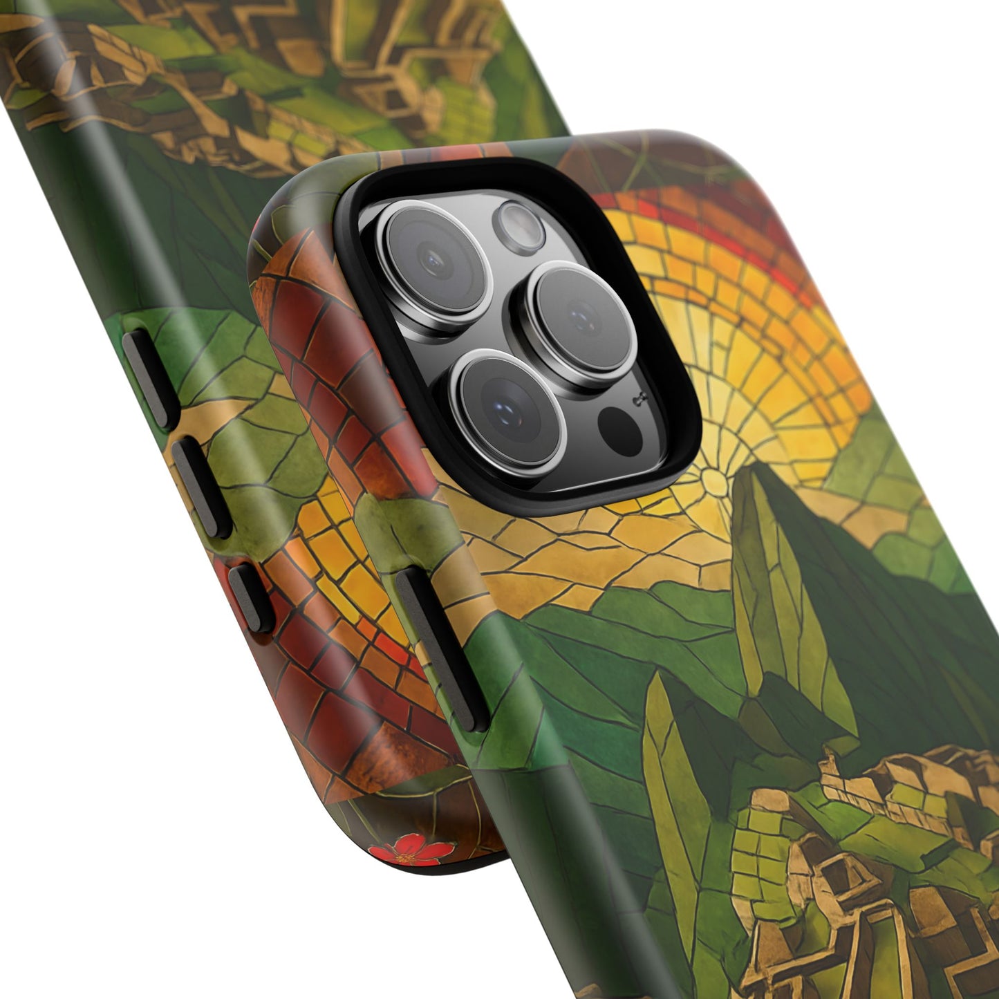 Inca Ruins Tough Phone Case - Machu Picchu Landmark Design, Historic Peru Travel Aesthetic Compatible with iPhone, Galaxy, and Google Phones