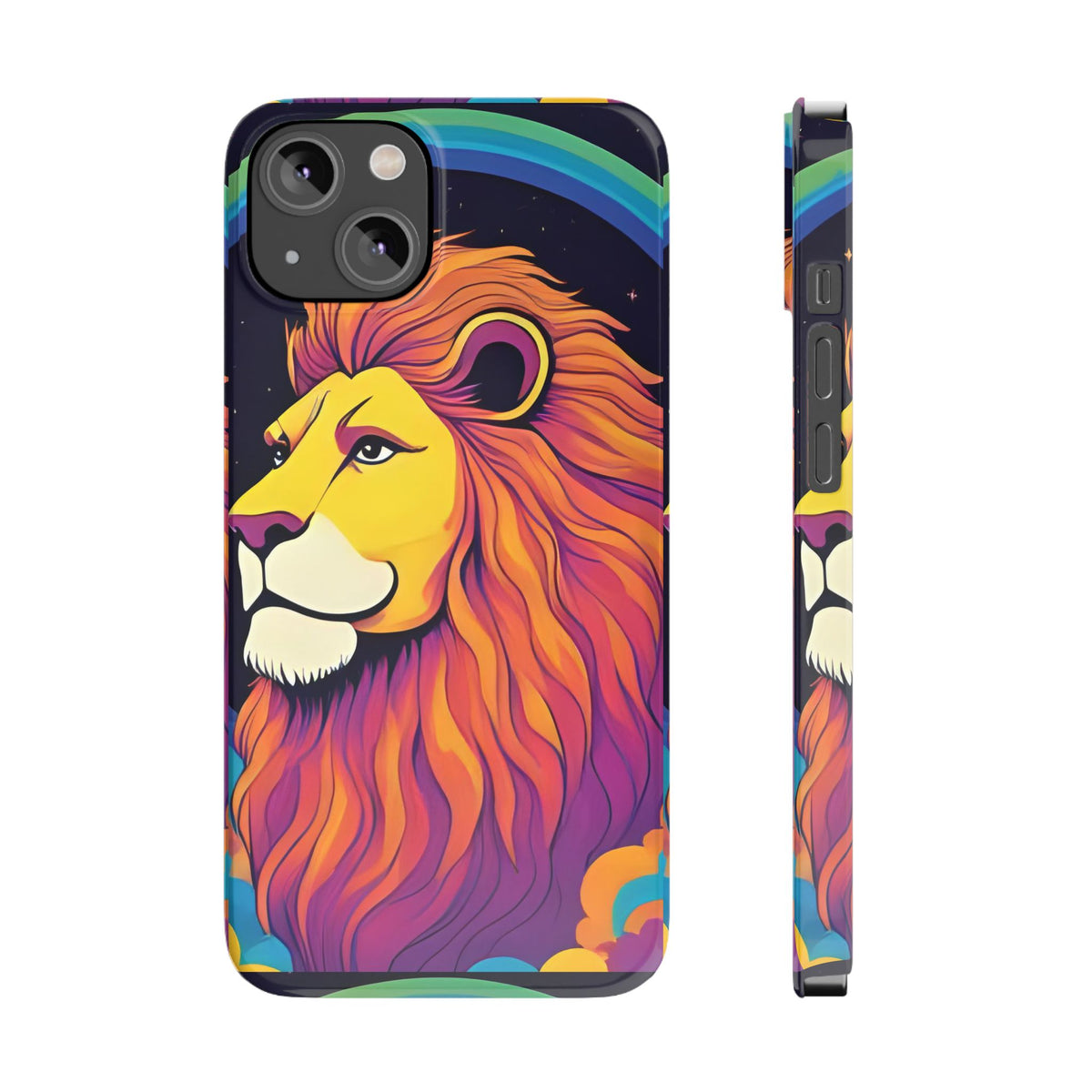 Leo Zodiac Slim Phone Case, Astrology Gift for Her, Celestial Star Sign Cover, Compatible with iPhone 17, 16, 15, 14, 13, 12, 11