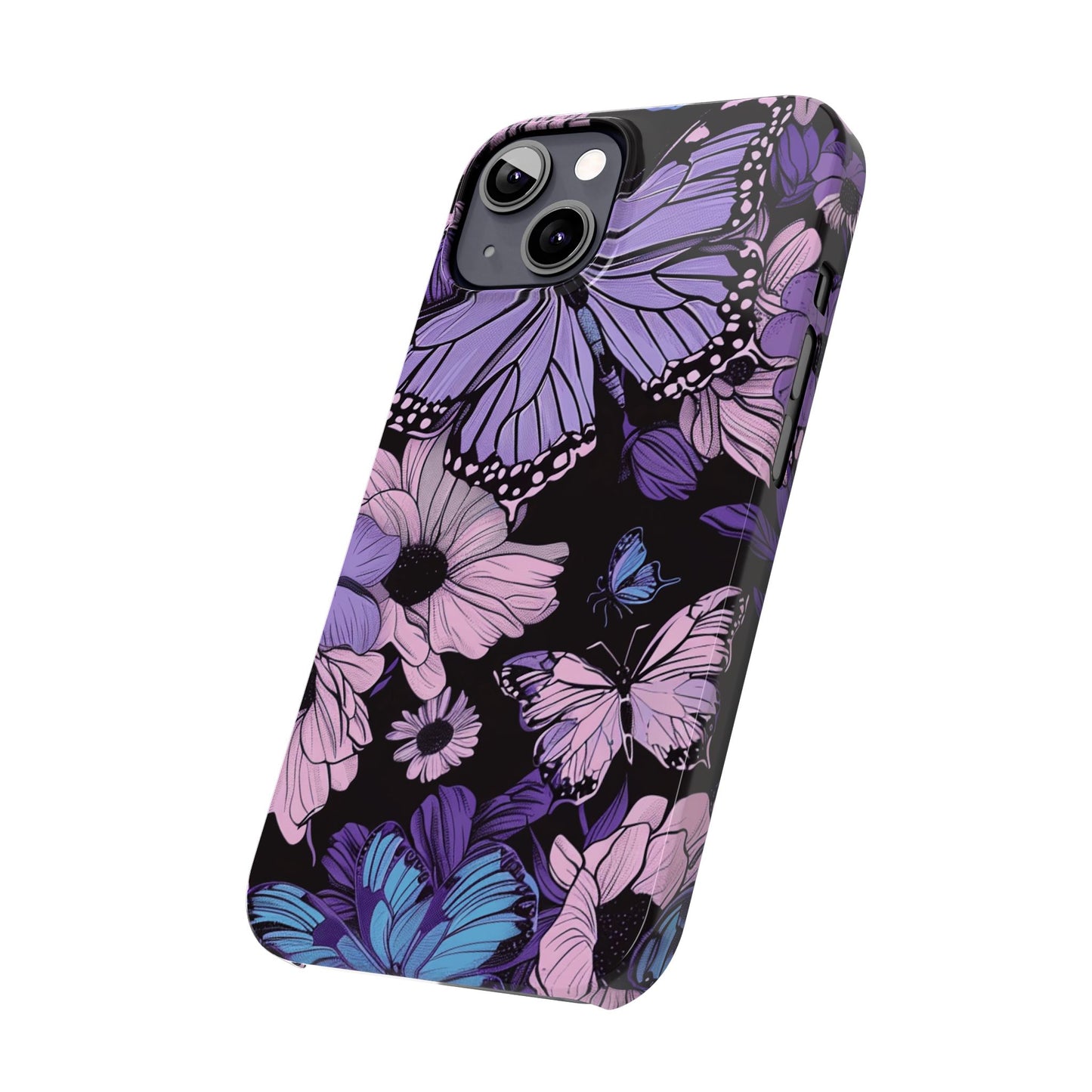 Butterfly Floral Phone Case | Slim Phone Cases for Nature Lovers, Floral Gifts, Trendy Accessories, Spring Vibes, Unique Phone Cover