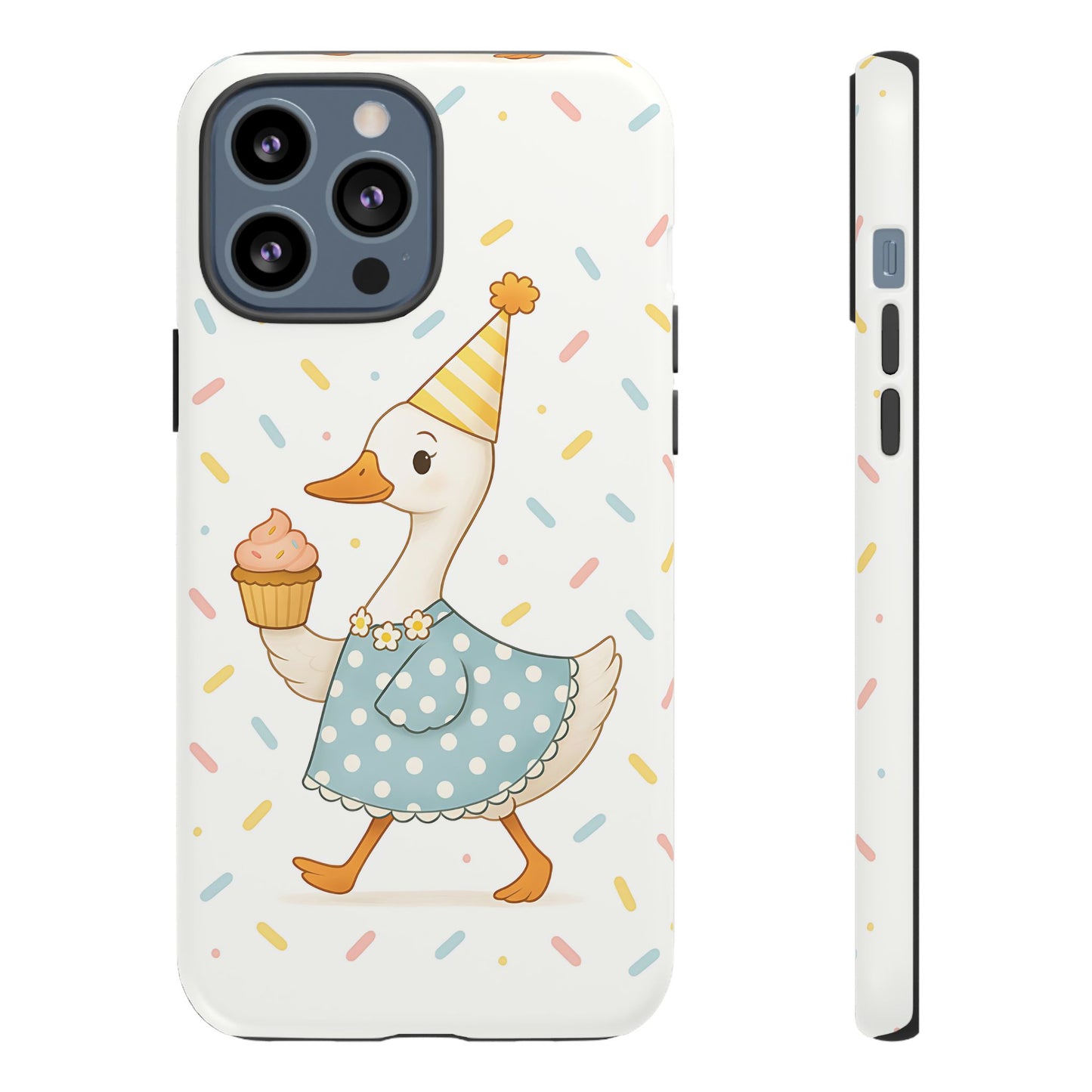 Birthday Goose Tough Phone Case, Party Animal Gift Idea, Silly Goose Compatible with iPhone 17, 16, 15, 14, 13, Galaxy, Google
