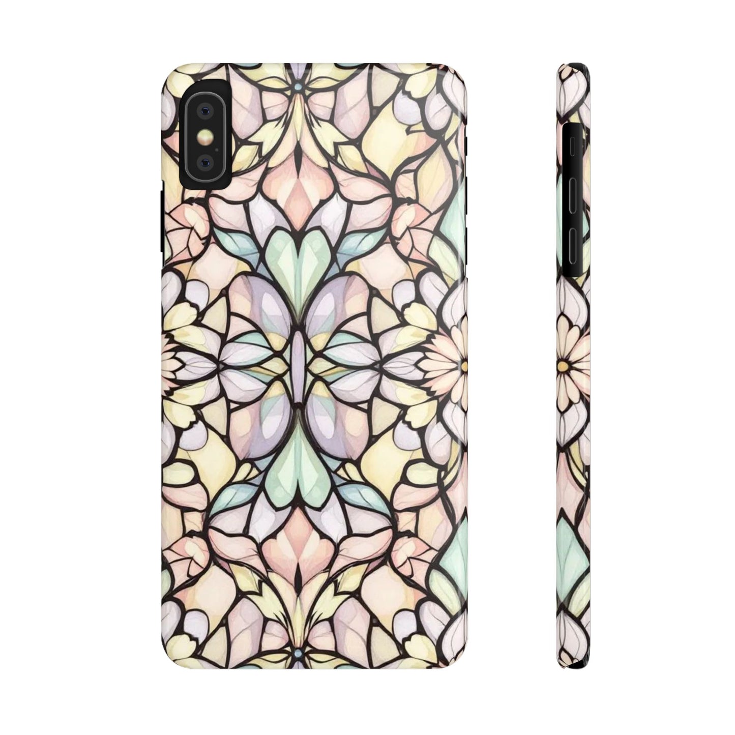 Floral Pattern Slim Phone Case - Perfect Gift for Nature Lovers, Stylish Accessory, Mobile Protection, Unique Design, Spring Vibes