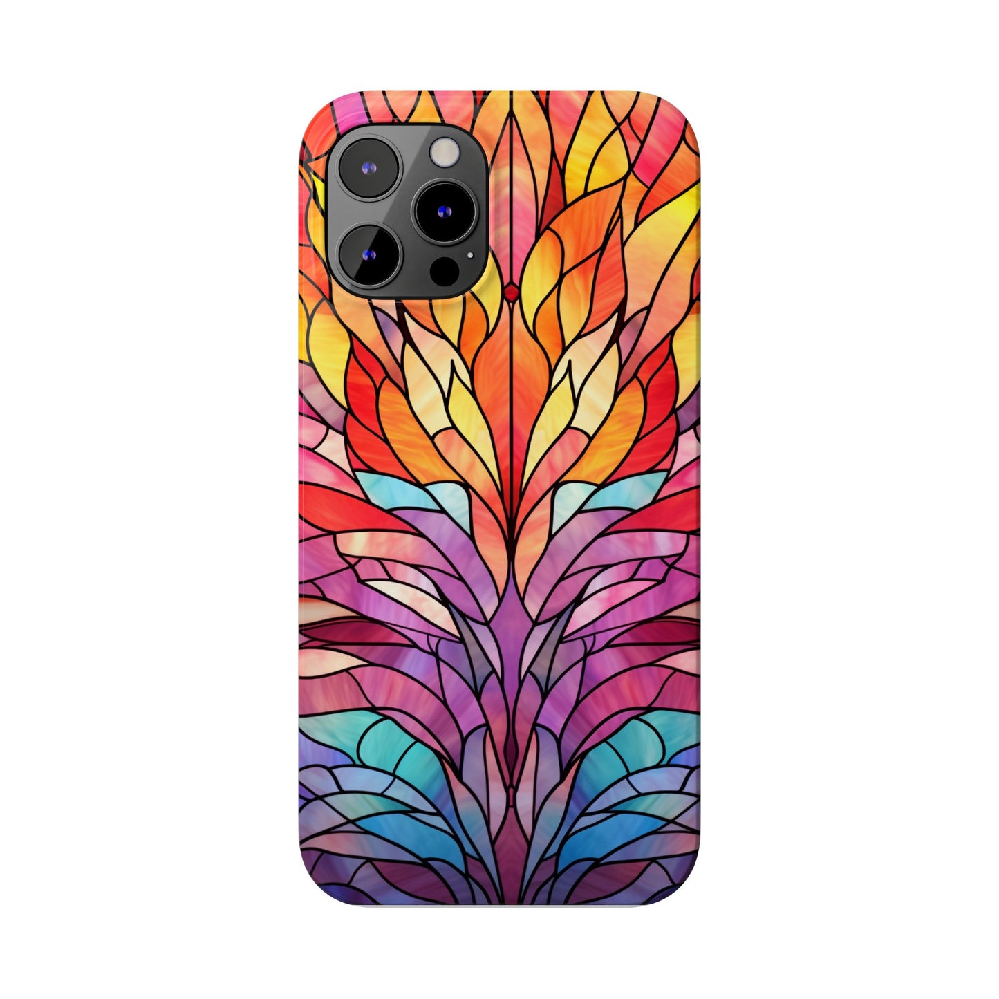 Vibrant Floral Slim Phone Cases, Colorful Smartphone Cover, Artistic Phone Skin, Unique Gift for Her, Nature-Inspired Accessory