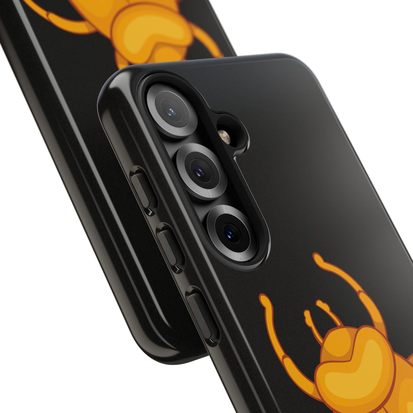 Ancient Egyptian Scarab Tough Phone Case - Gold Beetle Design, Mythological Insect Art, Compatible with iPhone, Galaxy, and Google Phones