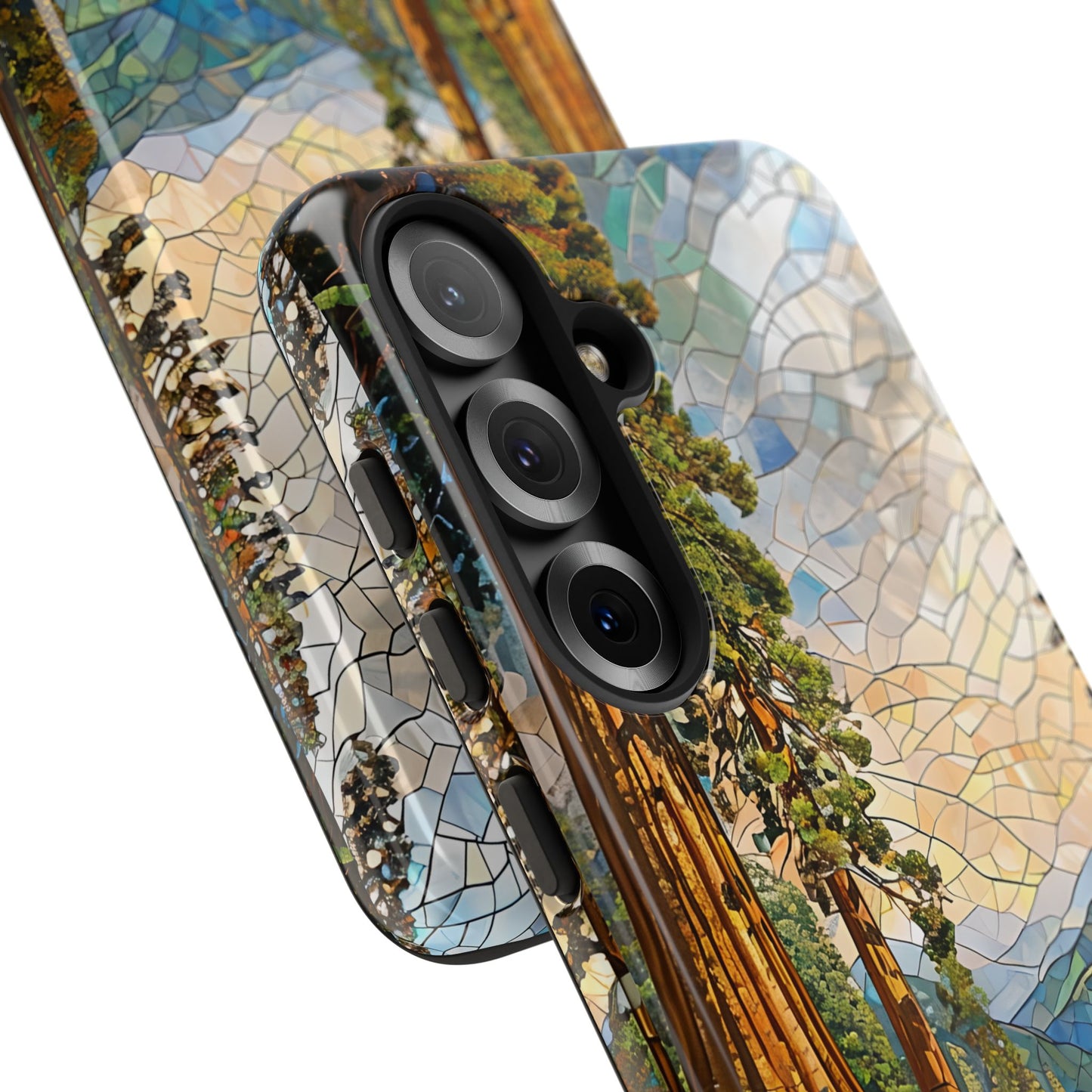 Sequoia National Park Northern California Phone Case, Mosaic Phone Case, Mountain Nature Art, National Park Gift, Scenic Forest Phone Cover