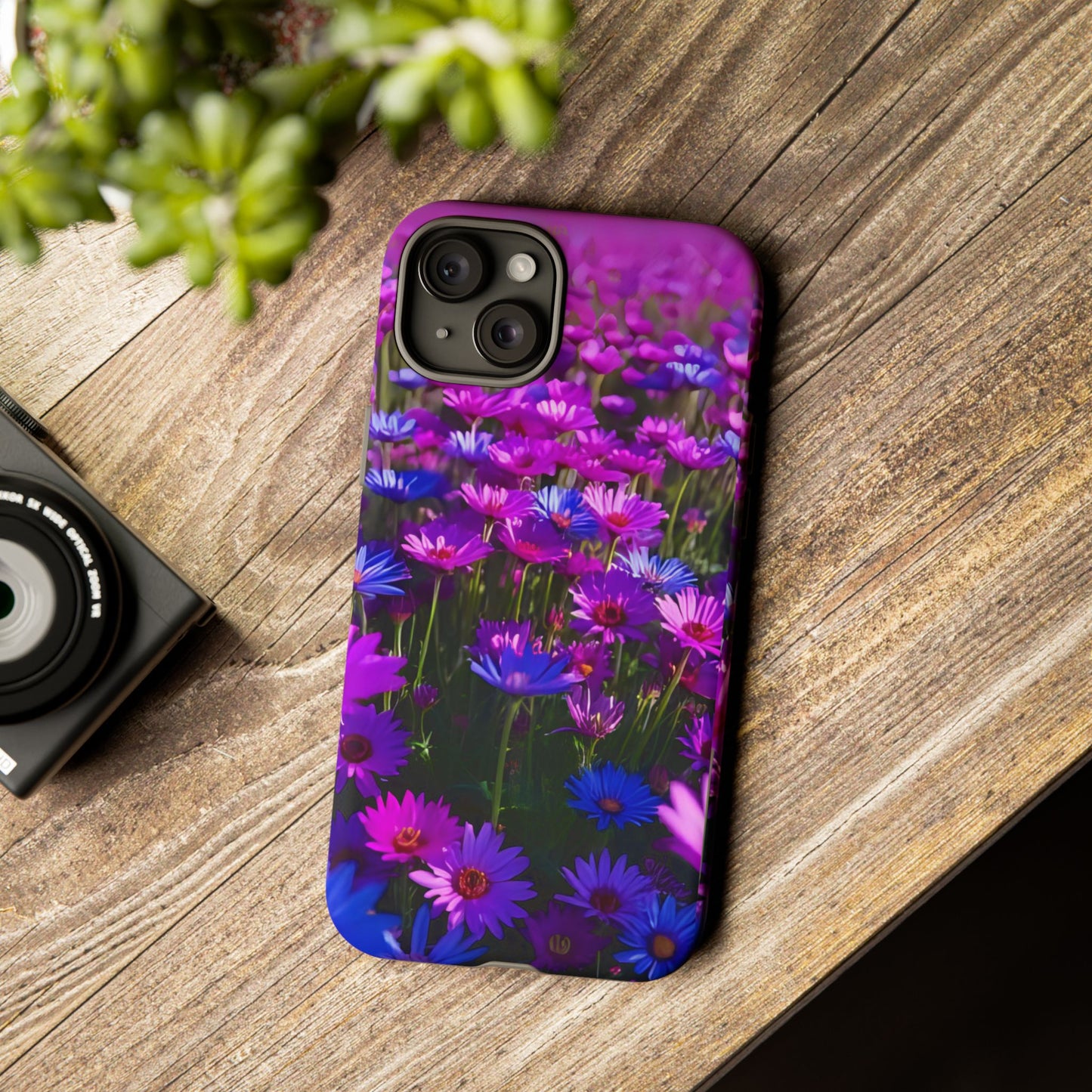 Wildflower Meadow Phone Case, Colorful Floral Garden Aesthetic, Vibrant Tough Phone Case, Compatible with iPhone, Galaxy, Google