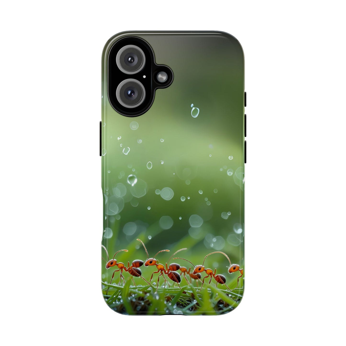 Marching Ant Pattern Tough Phone Case - Realistic Insect Art, Minimalist Nature Aesthetic, Compatible with iPhone, Galaxy, and Google Phones