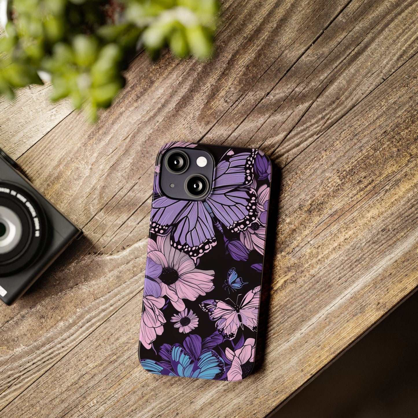Butterfly Floral Phone Case | Slim Phone Cases for Nature Lovers, Floral Gifts, Trendy Accessories, Spring Vibes, Unique Phone Cover